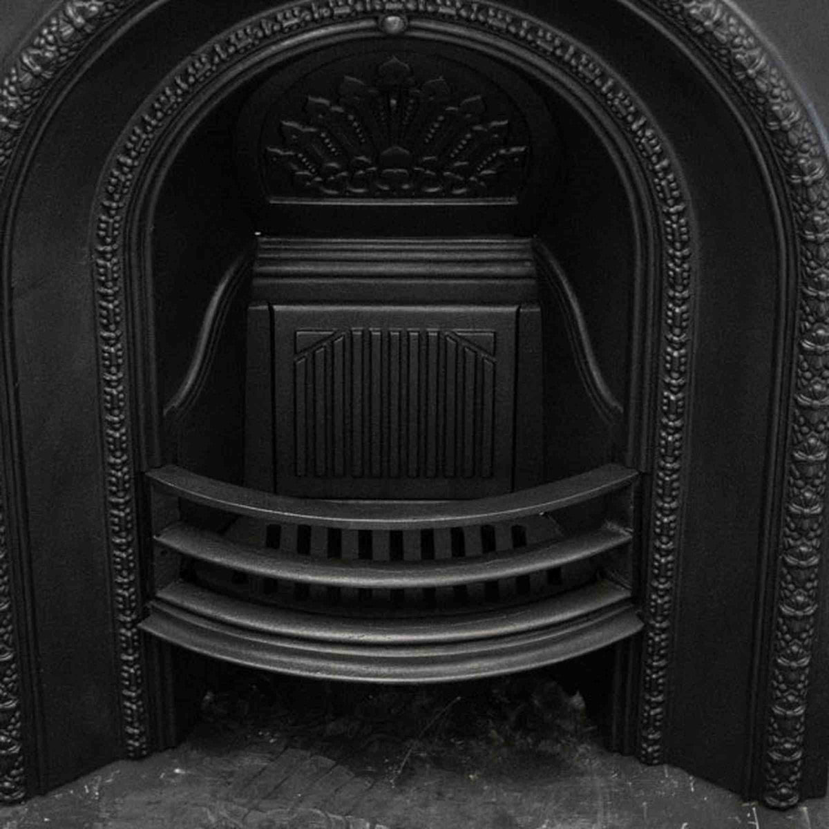 Antique Cast Iron Arched Fireplace Insert | The Architectural Forum