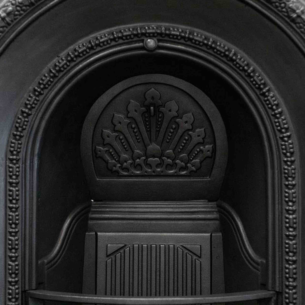 Antique Cast Iron Arched Fireplace Insert | The Architectural Forum
