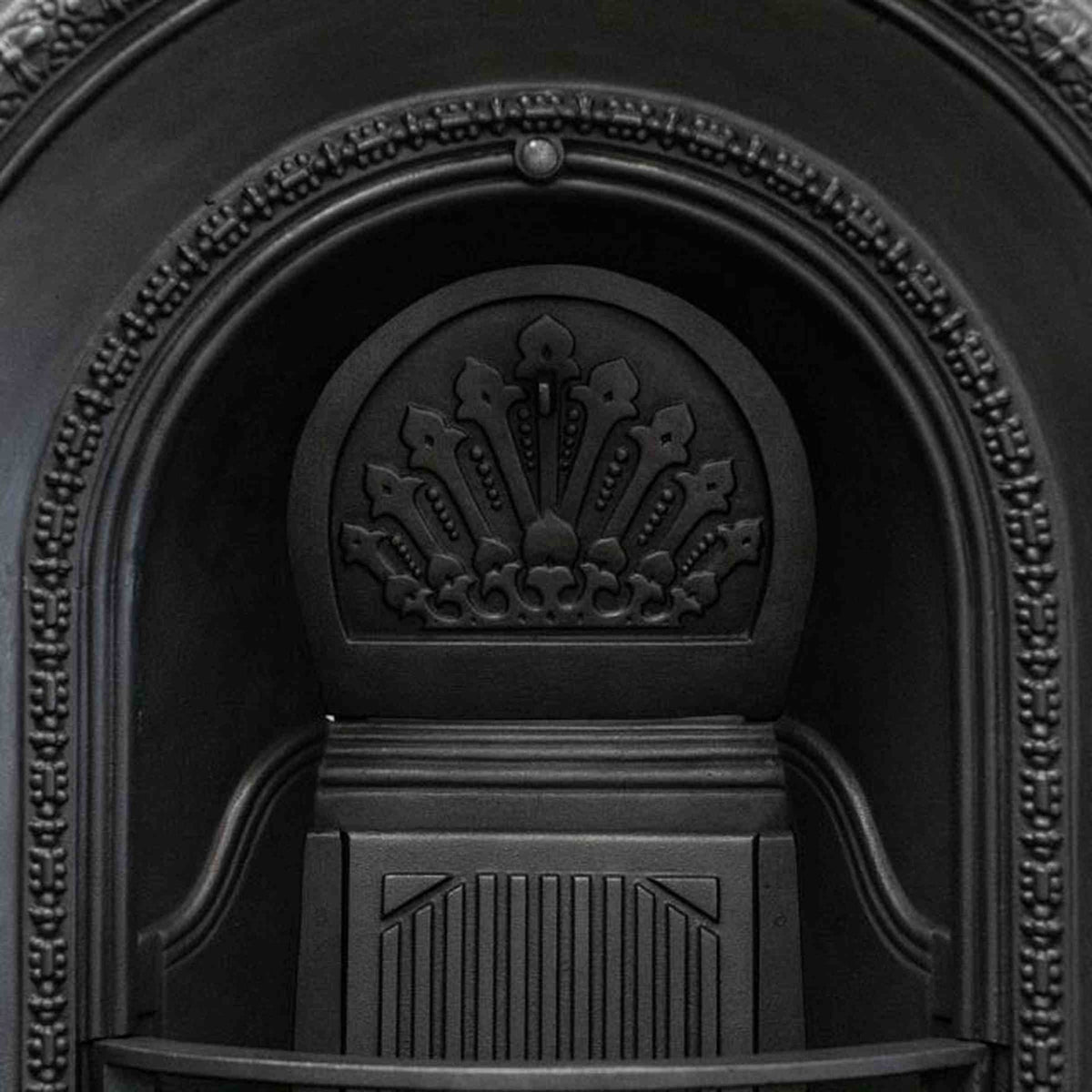 Antique Cast Iron Arched Fireplace Insert | The Architectural Forum