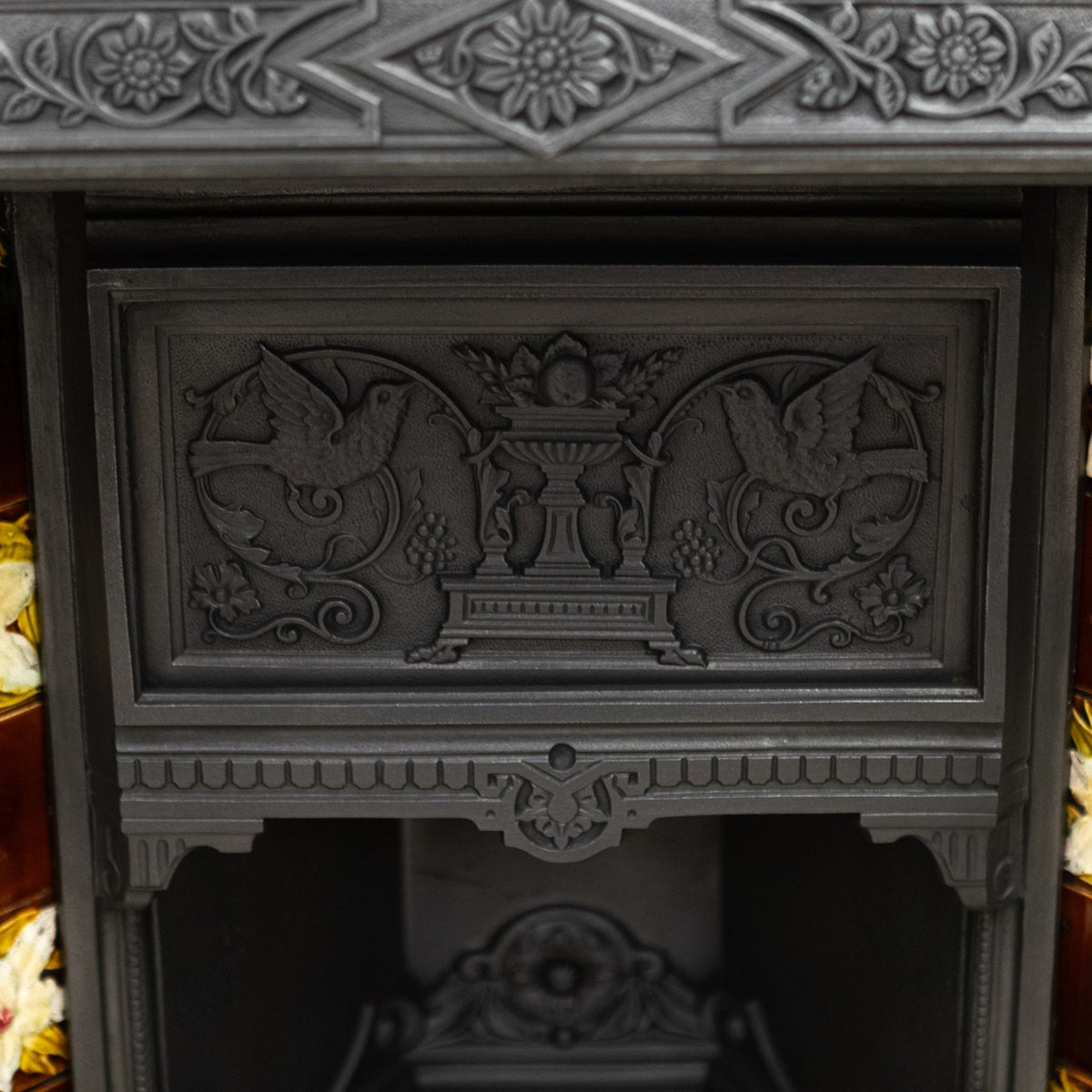 Antique Victorian Tiled Fireplace Insert | The Architectural Forum