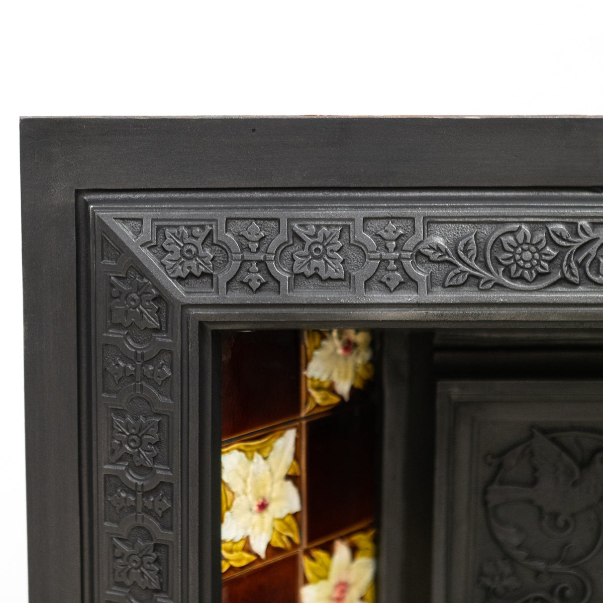 Antique Victorian Tiled Fireplace Insert | The Architectural Forum