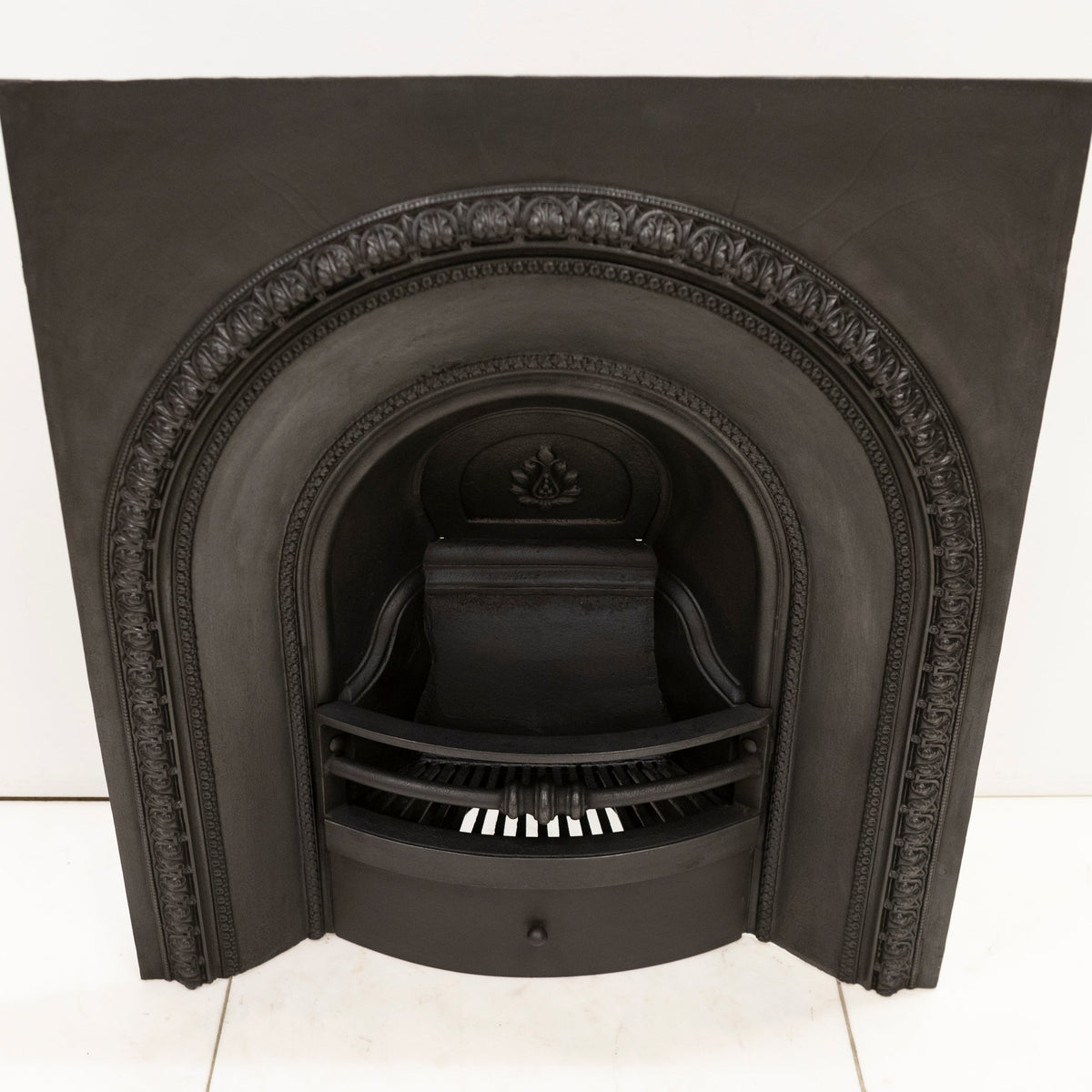 Antique Cast Iron Arched Fireplace Insert