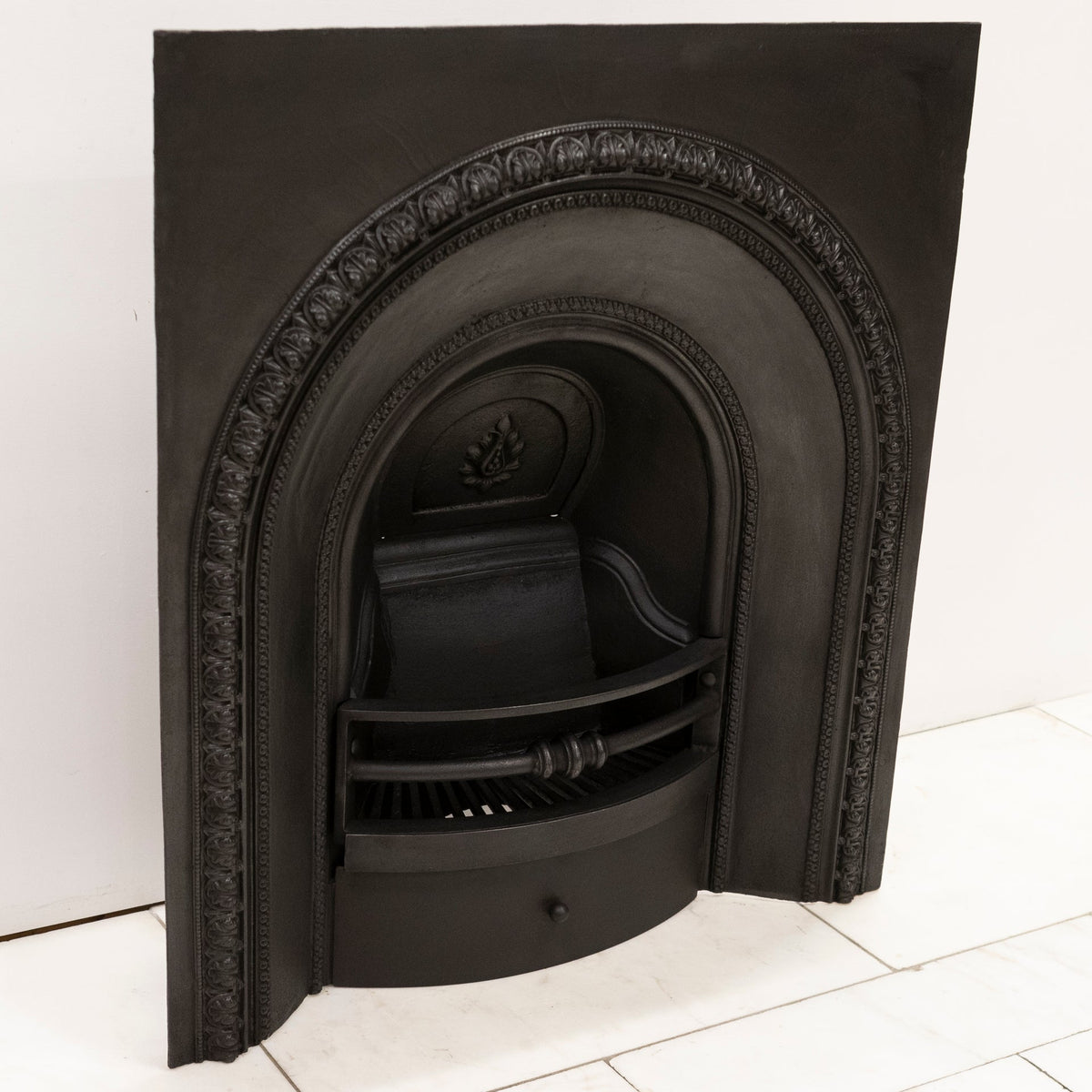 Antique Cast Iron Arched Fireplace Insert | The Architectural Forum