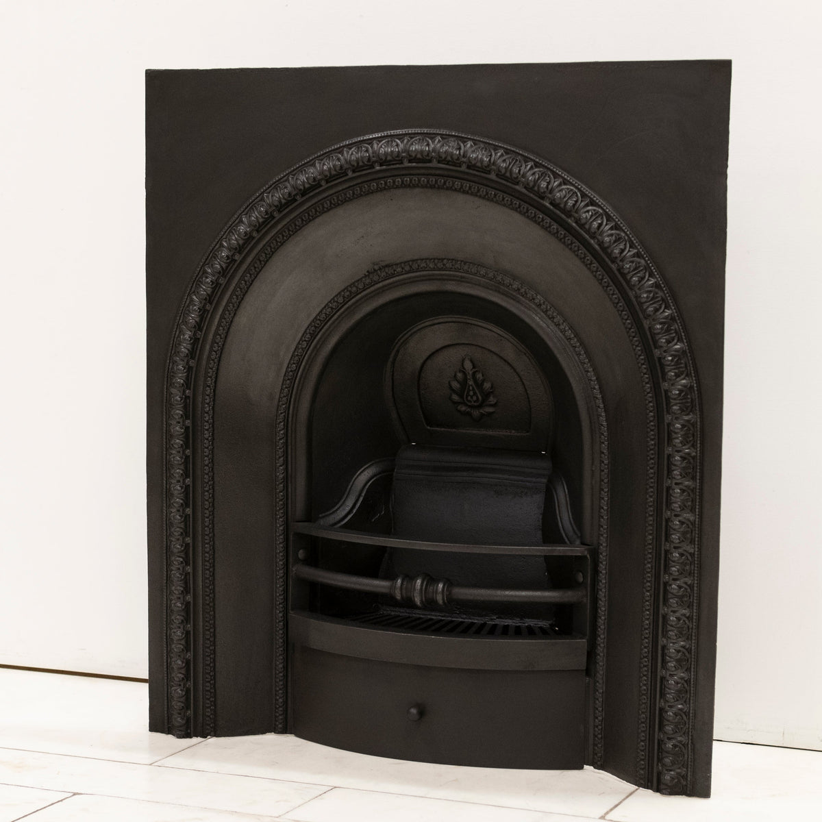 Antique Cast Iron Arched Fireplace Insert