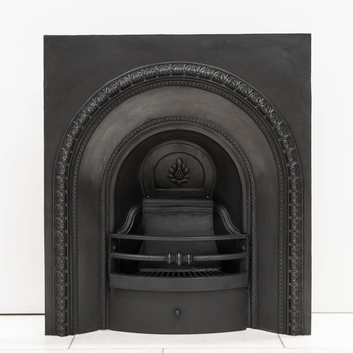 Antique Cast Iron Arched Fireplace Insert