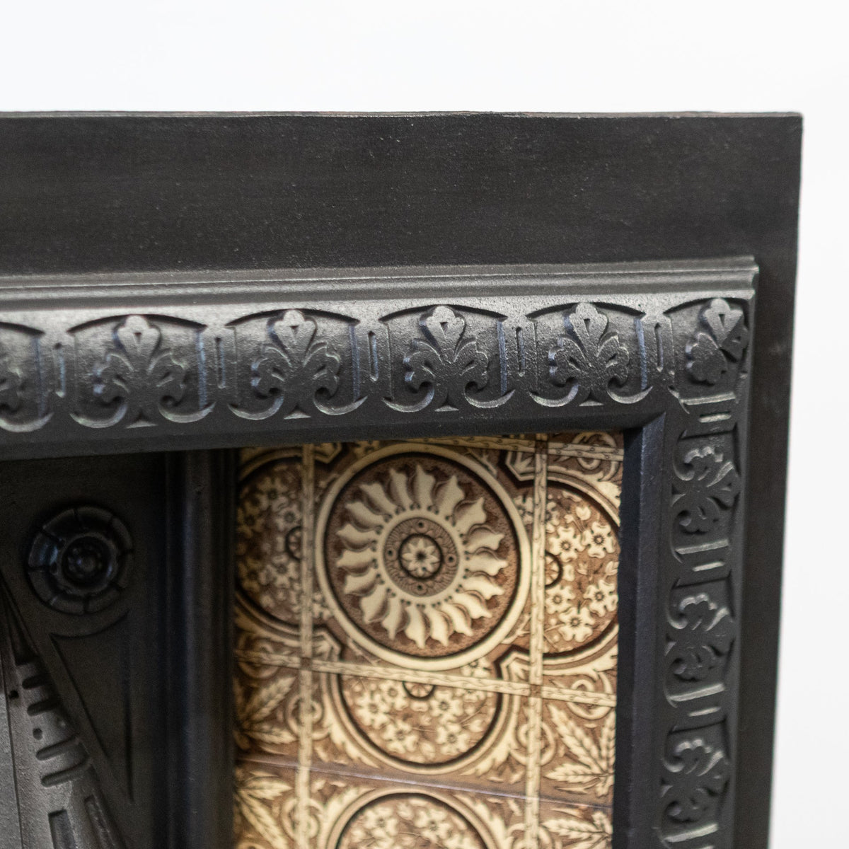 Antique Victorian Tiled Fireplace Insert | Pair Available | The Architectural Forum
