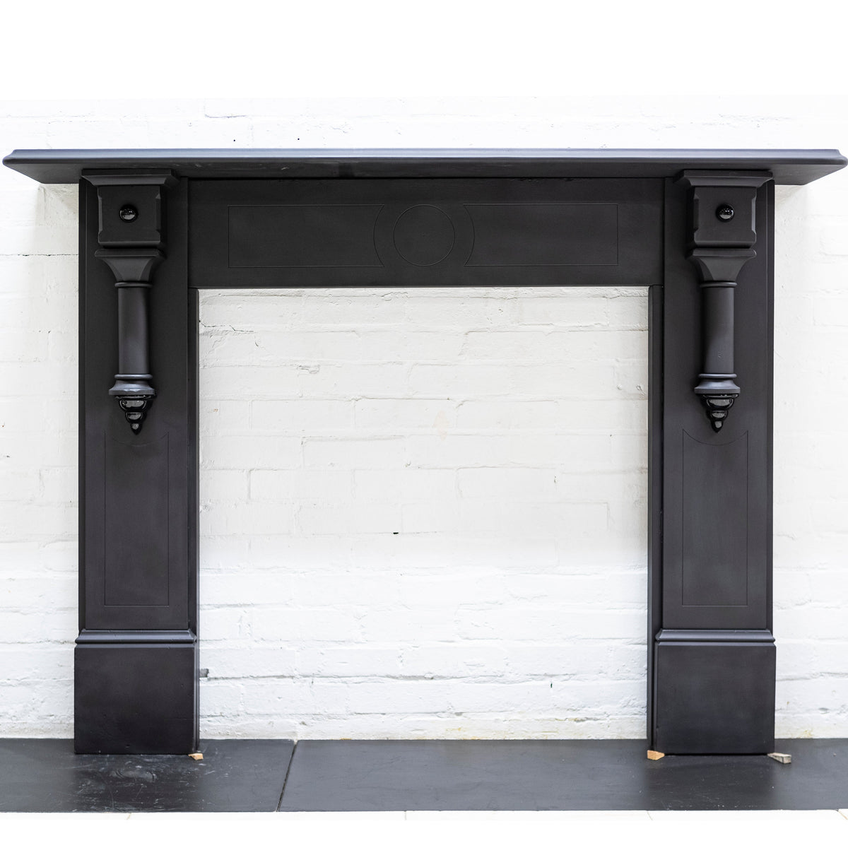 Antique Victorian Slate Fireplace Surround With Corbels | The Architectural Forum