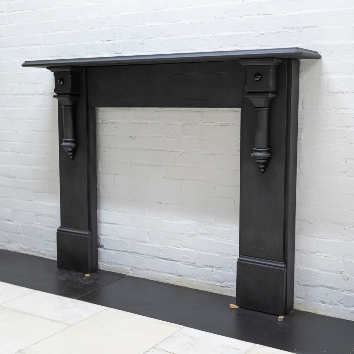 Antique Victorian Slate Fireplace Surround With Corbels | The Architectural Forum