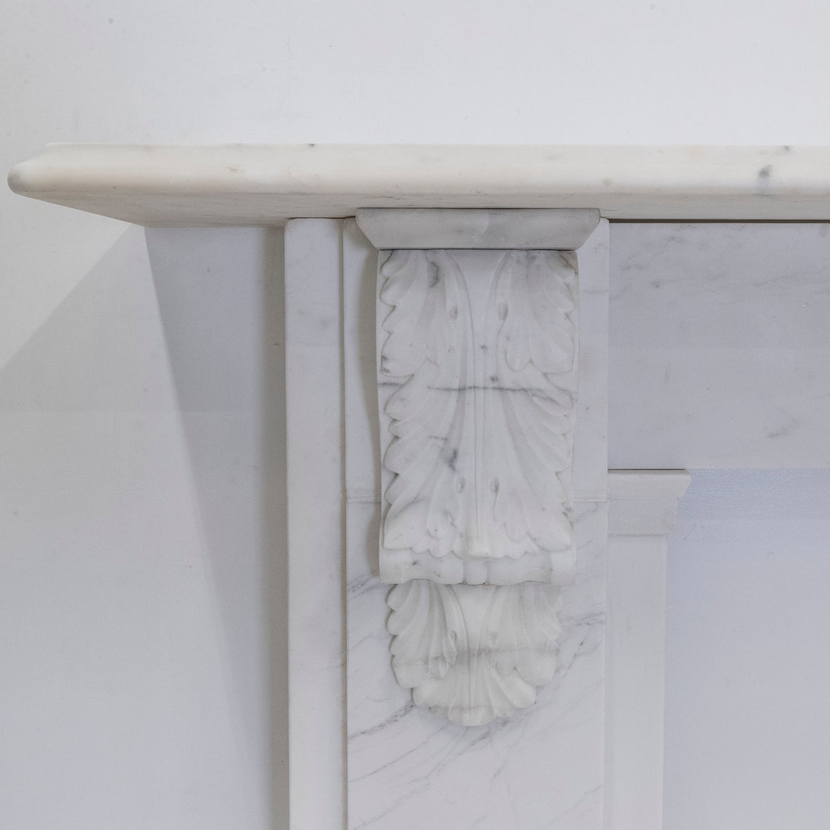 Antique Victorian Marble Surround with Ornate Carved Corbels | The Architectural Forum