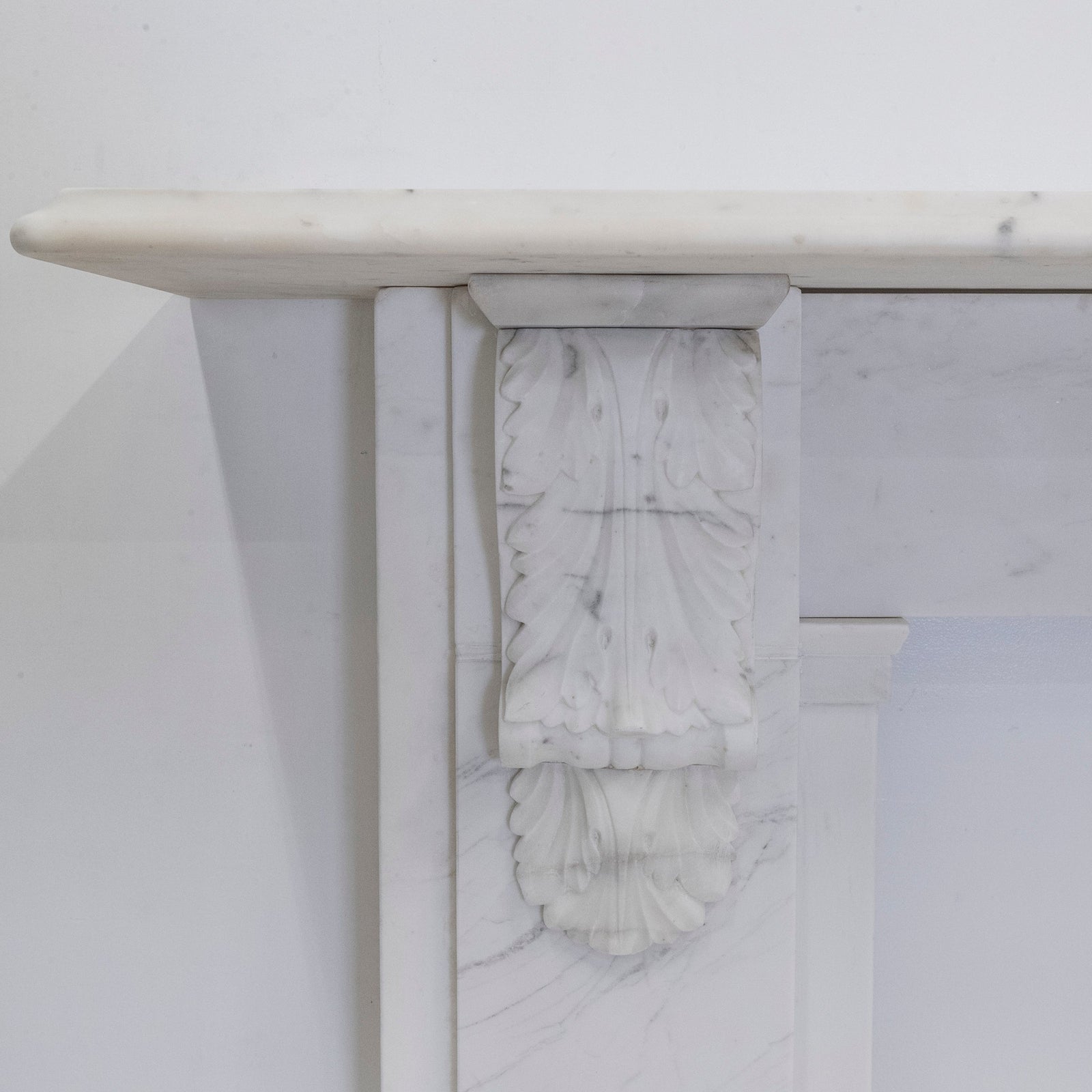 Antique Victorian Marble Surround with Ornate Carved Corbels | The Architectural Forum