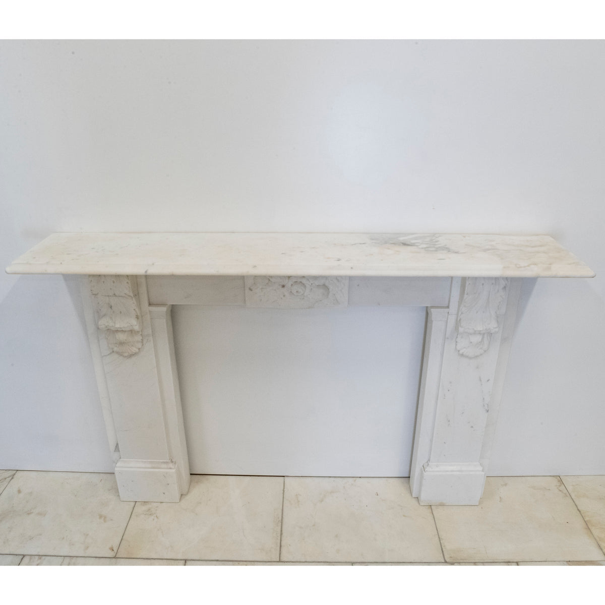 Antique Victorian Marble Surround with Ornate Carved Corbels | The Architectural Forum