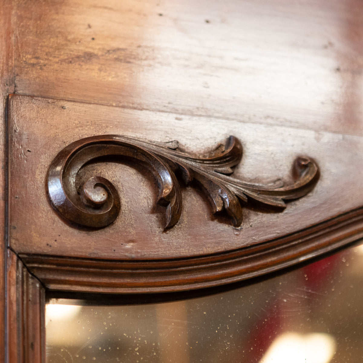 Large Antique Mahogany Overmantle Mirror | The Architectural Forum