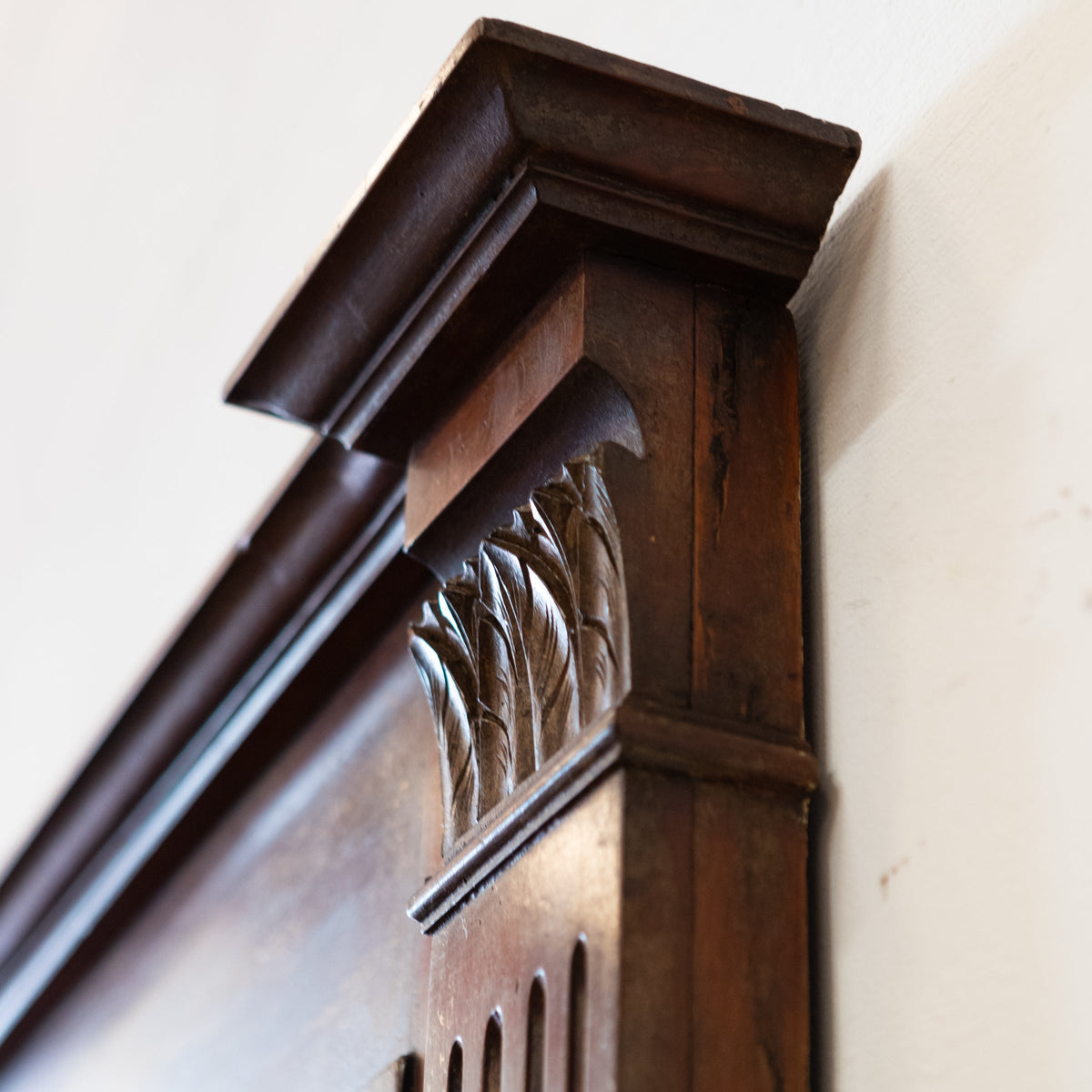 Large Antique Mahogany Overmantle Mirror | The Architectural Forum