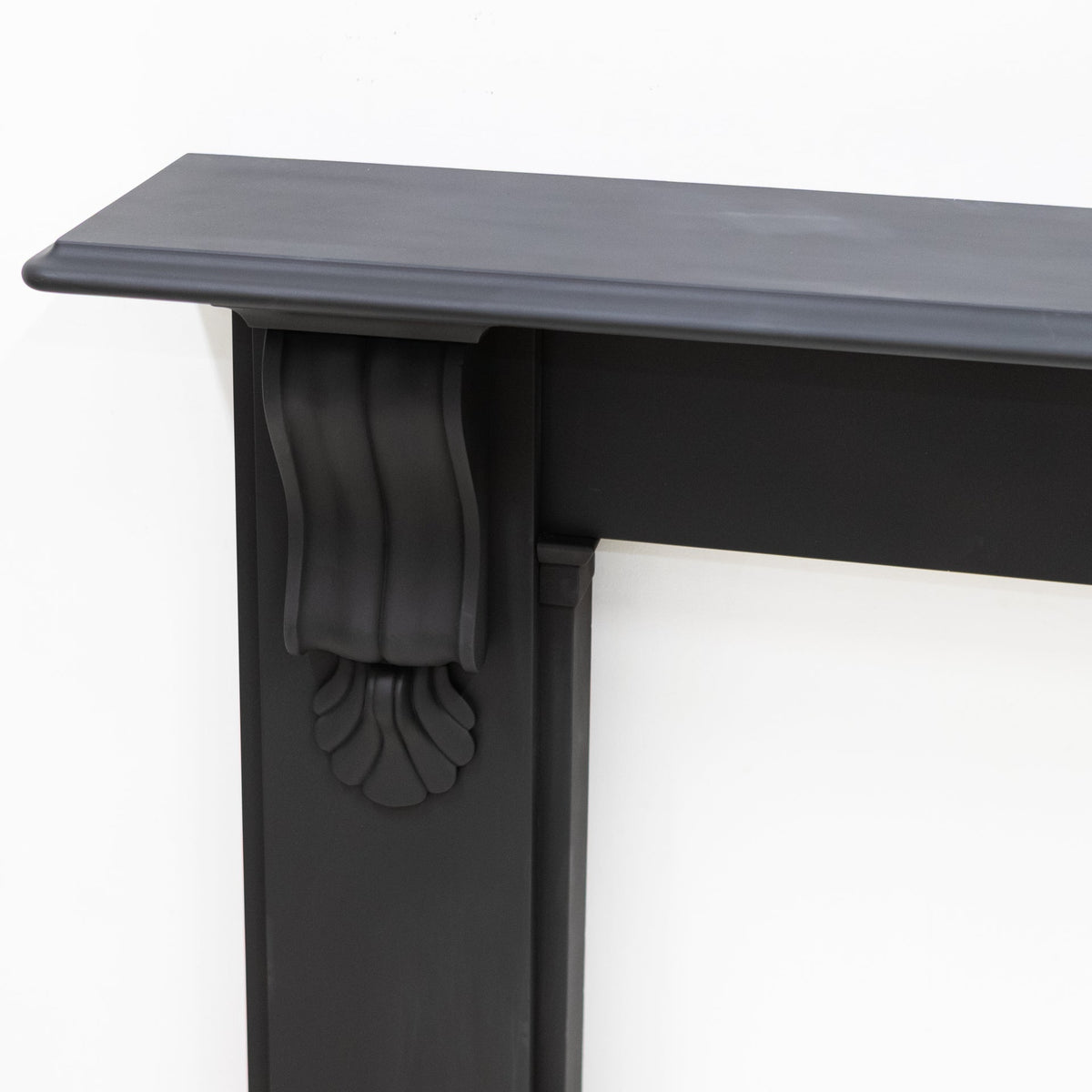 Antique Black Slate Victorian Fireplace Surround With Corbels | The Architectural Forum