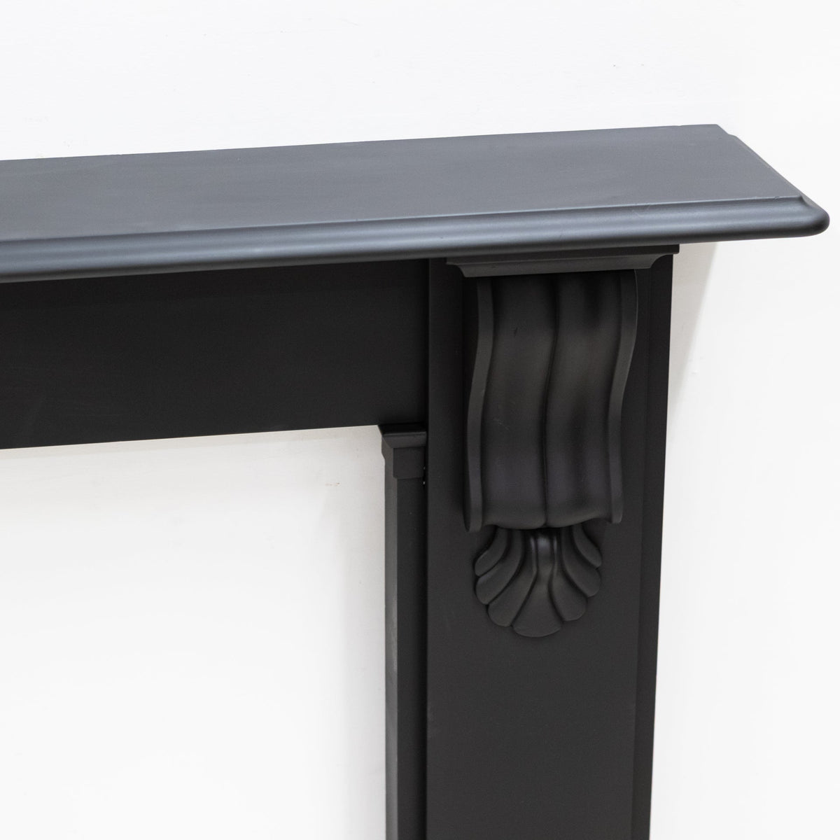 Antique Black Slate Victorian Fireplace Surround With Corbels | The Architectural Forum
