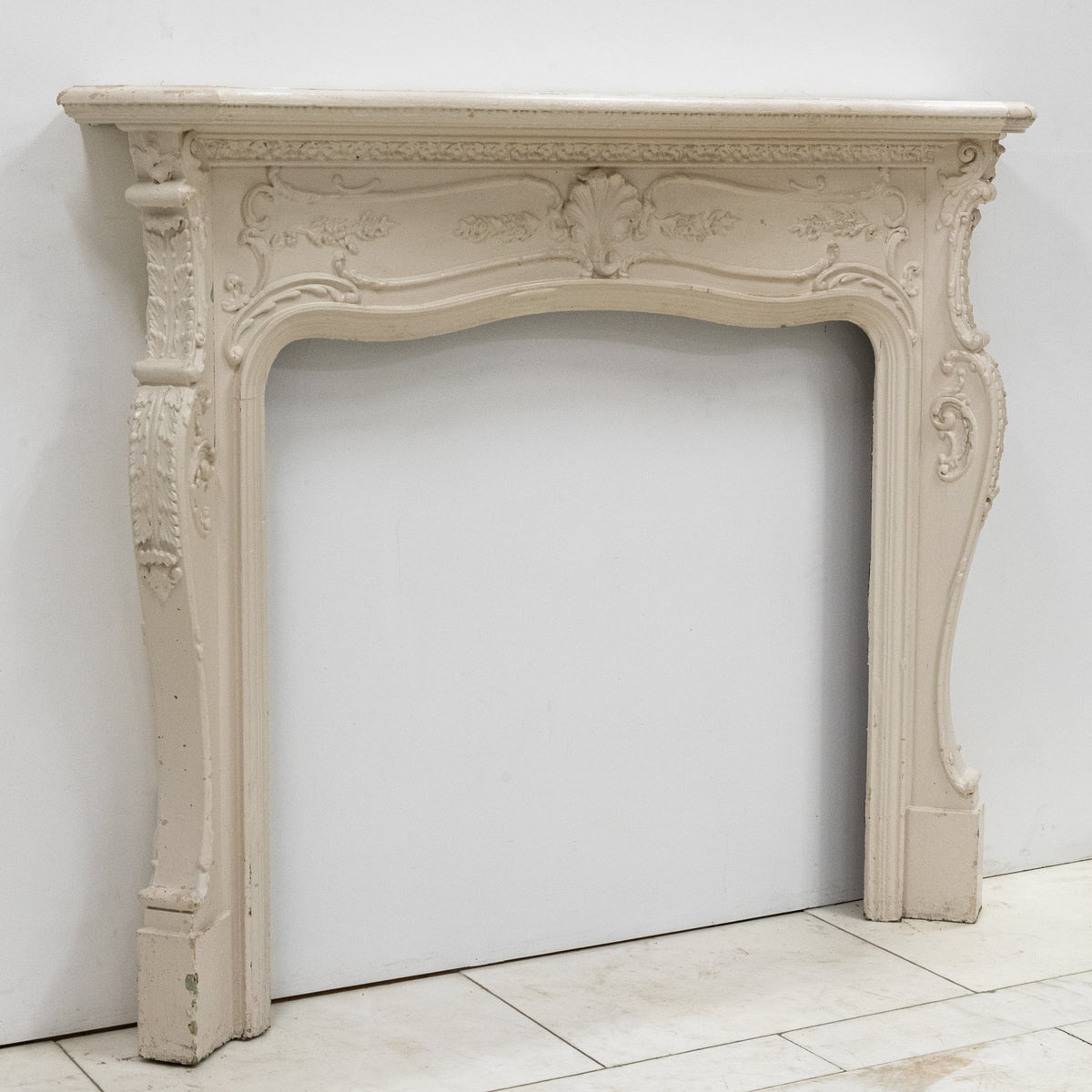 Antique Victorian French Style Wooden Fireplace Surround | The Architectural Forum