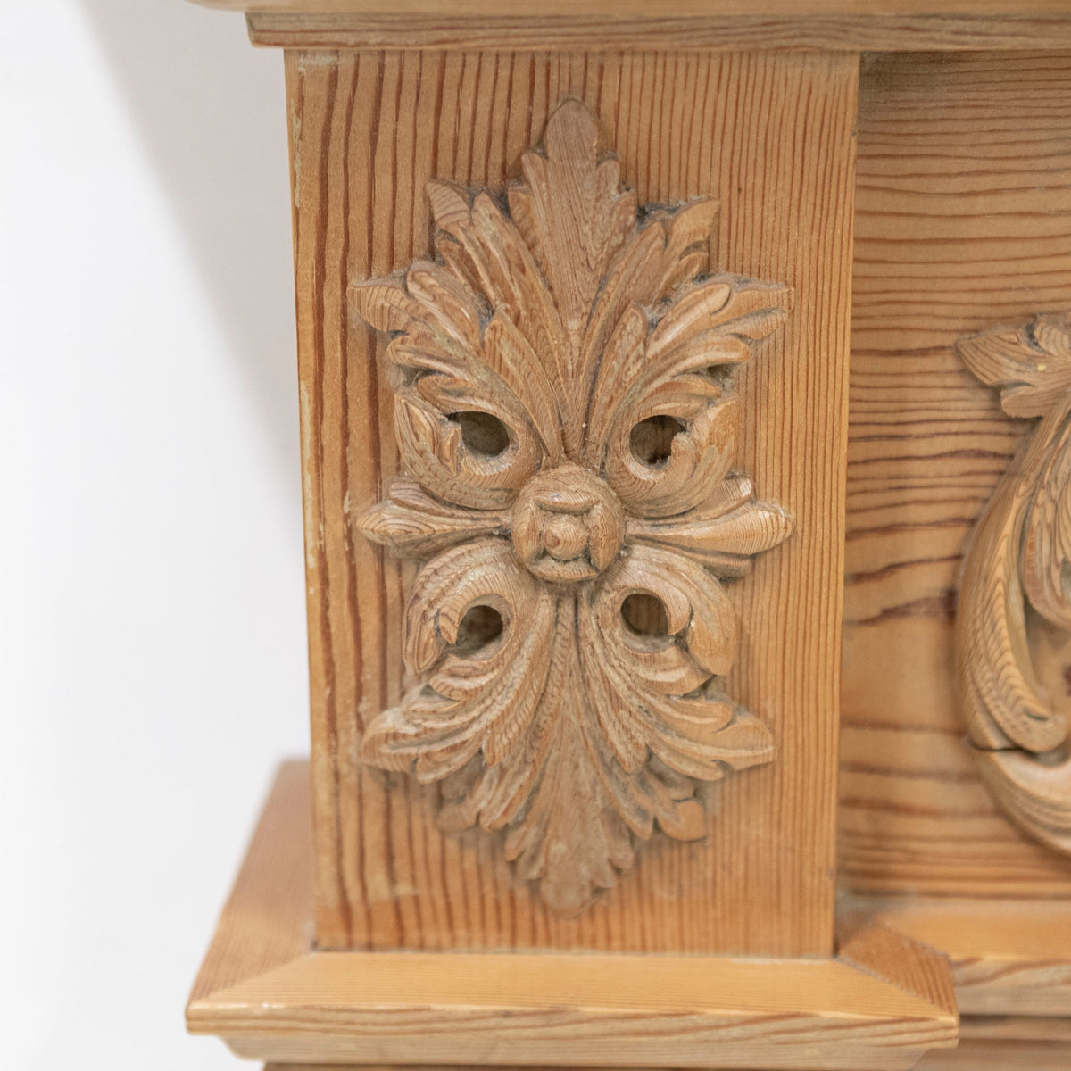 Antique Pine Wooden Fireplace Surround | The Architectural Forum