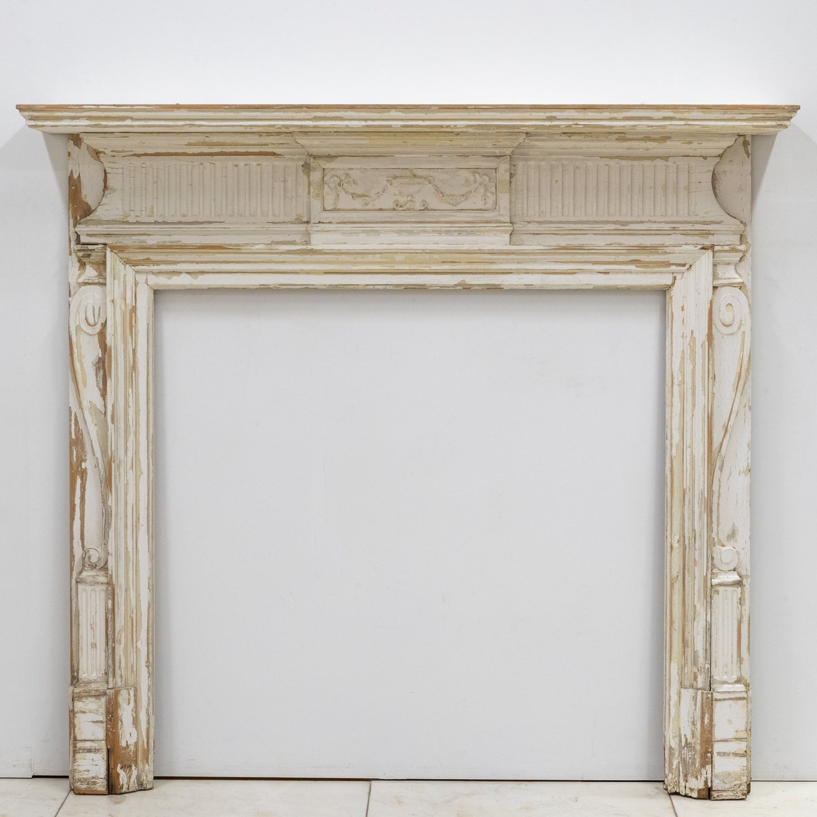 Large Antique Wooden Fireplace Surround | The Architectural Forum