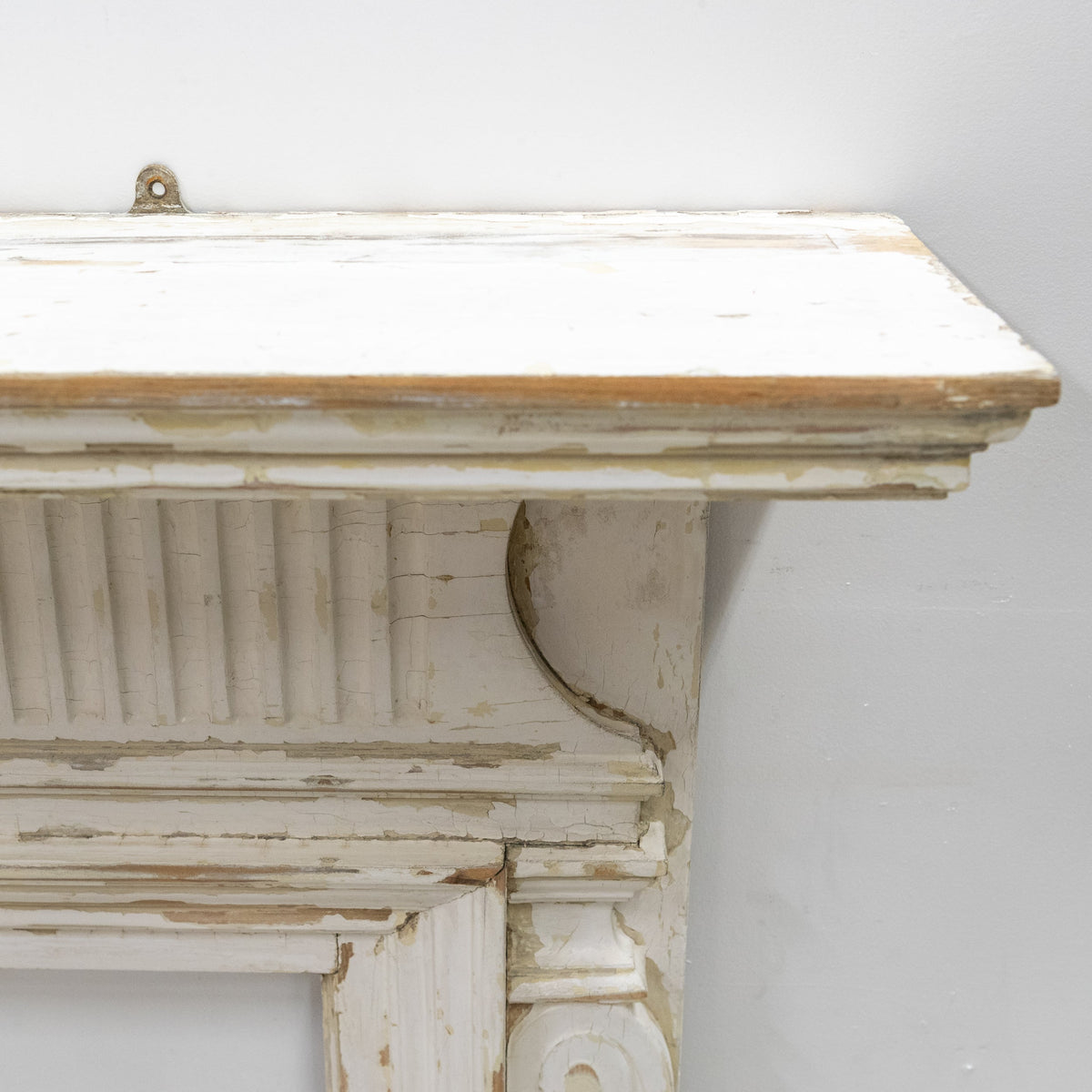 Large Antique Wooden Fireplace Surround