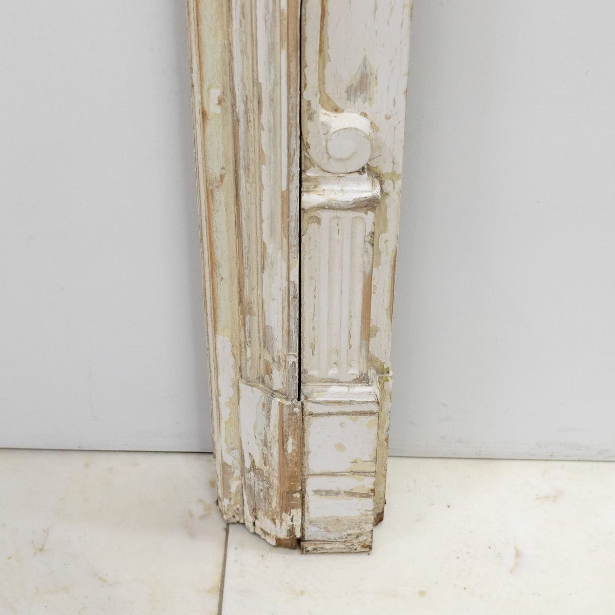 Large Antique Wooden Fireplace Surround