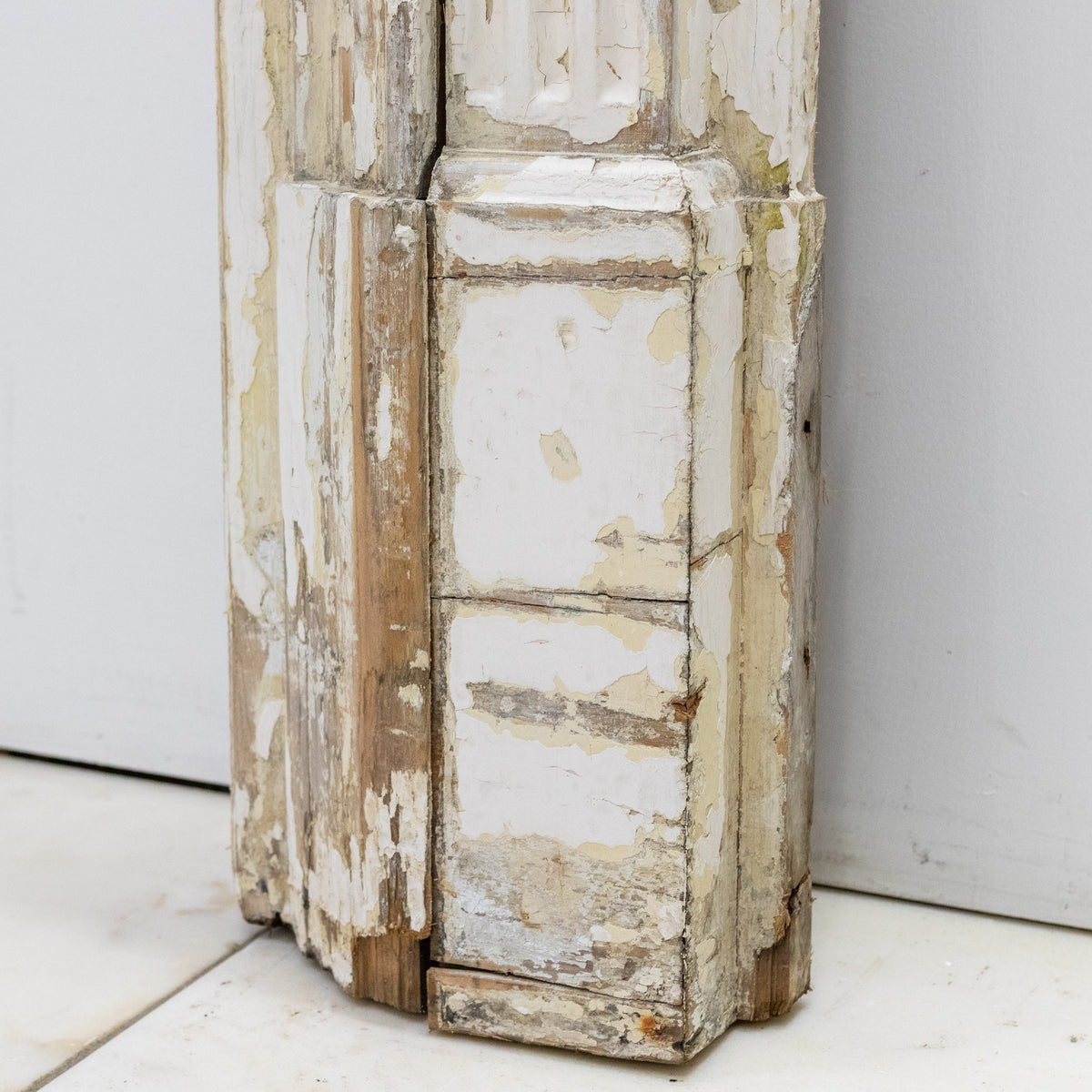 Large Antique Wooden Fireplace Surround