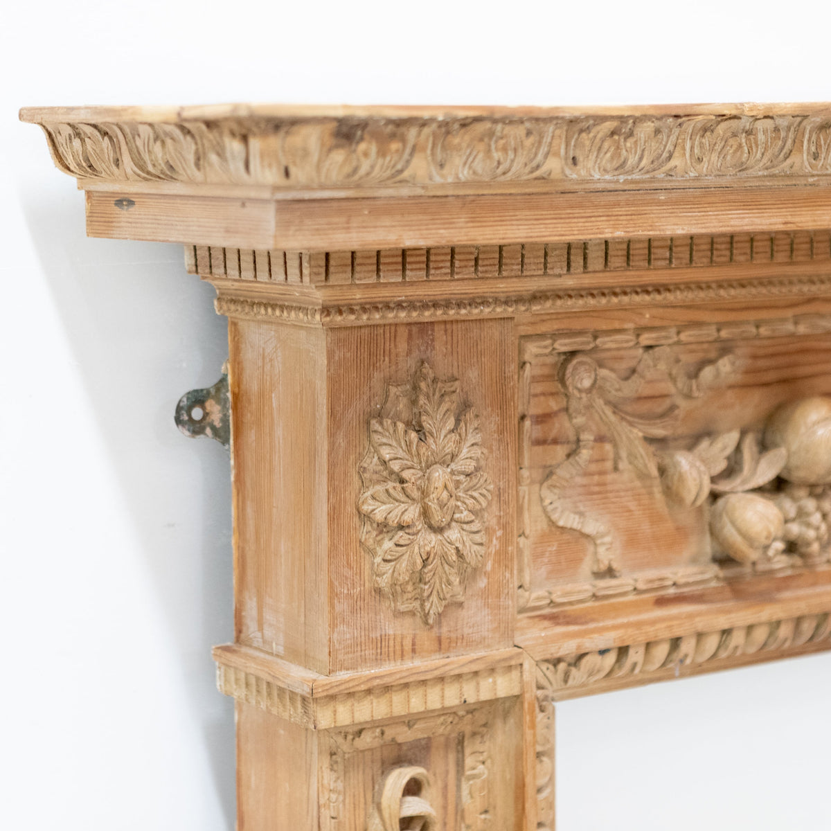 Antique Deeply Carved Wooden Fireplace Surround | The Architectural Forum