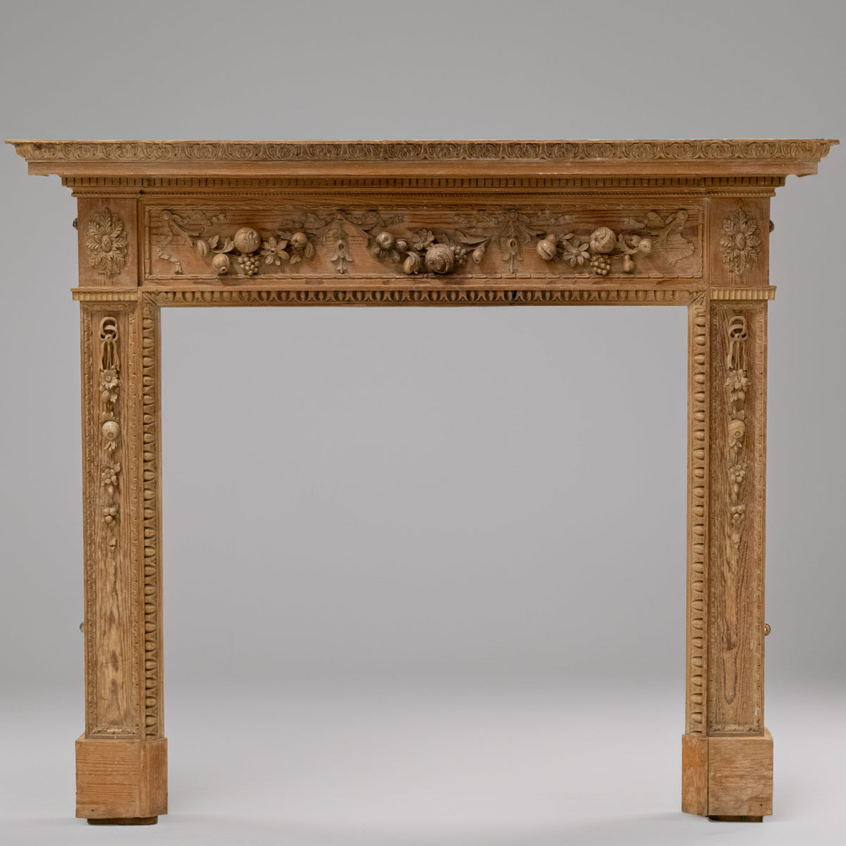 Antique Deeply Carved Wooden Fireplace Surround | The Architectural Forum