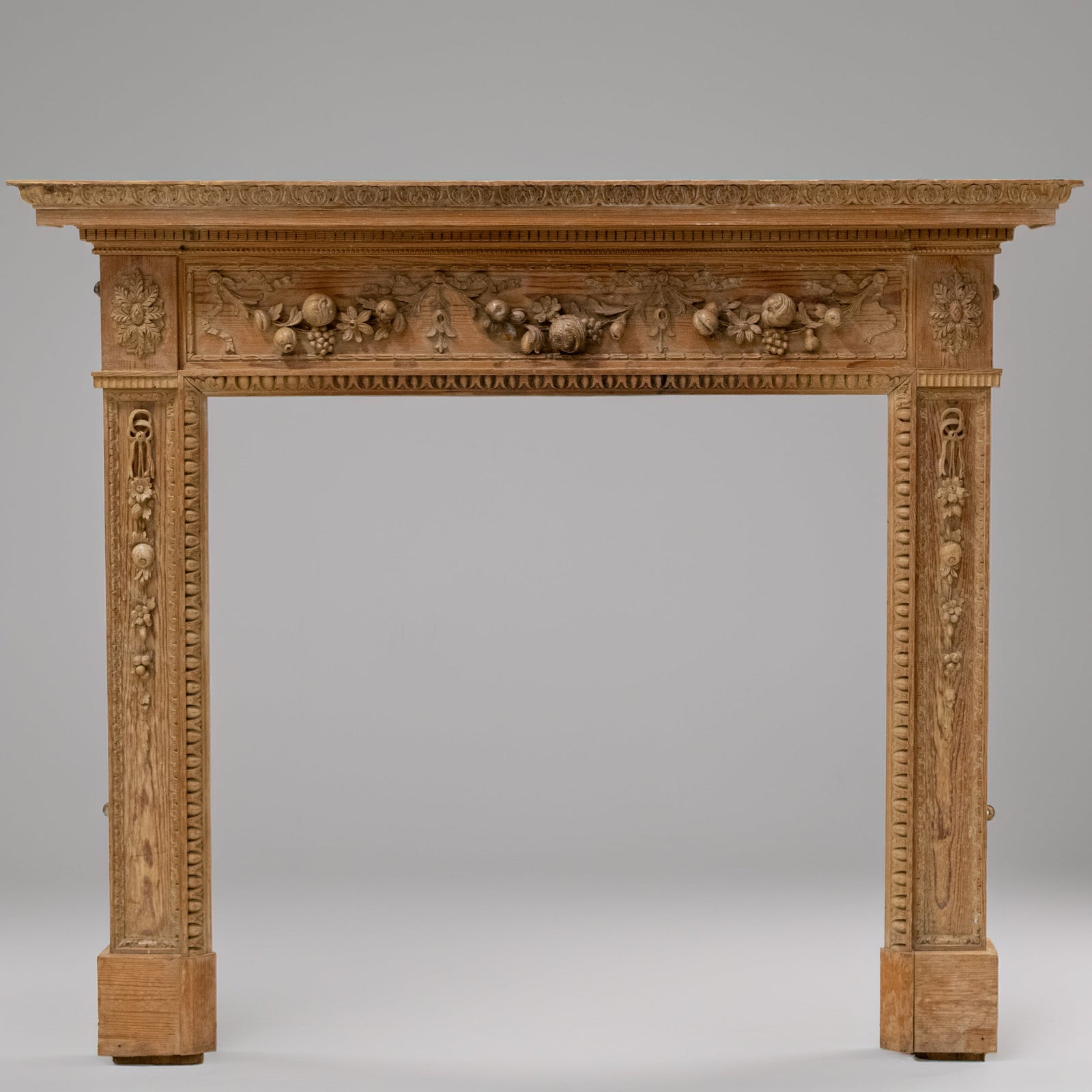 Antique Deeply Carved Wooden Fireplace Surround | The Architectural Forum