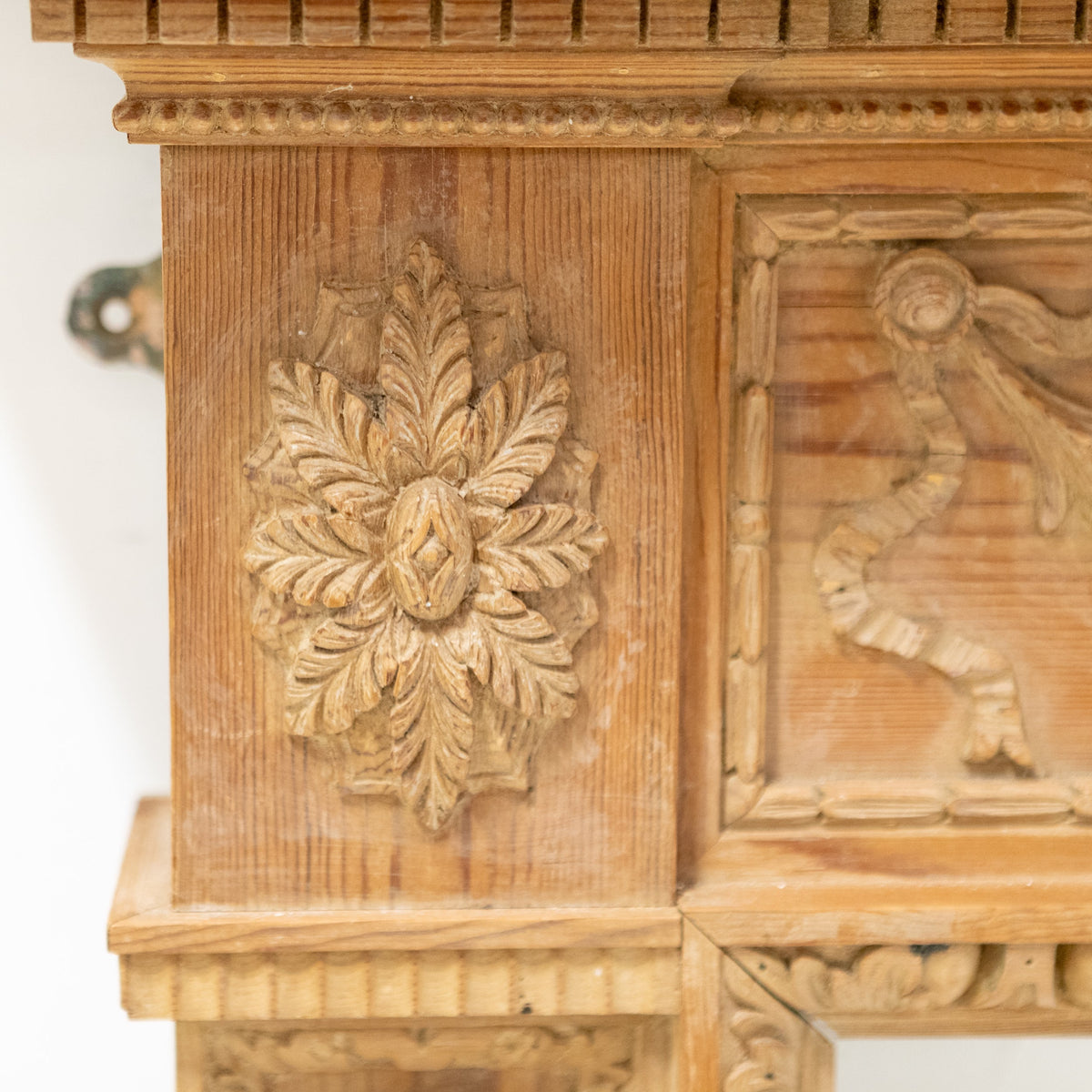Antique Deeply Carved Wooden Fireplace Surround | The Architectural Forum