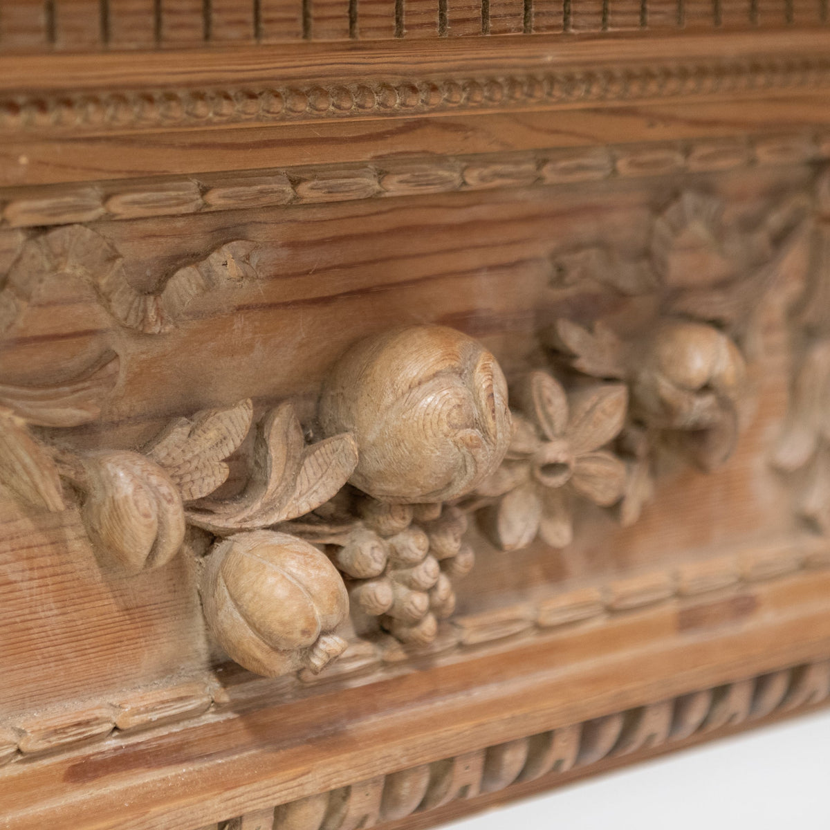 Antique Deeply Carved Wooden Fireplace Surround | The Architectural Forum