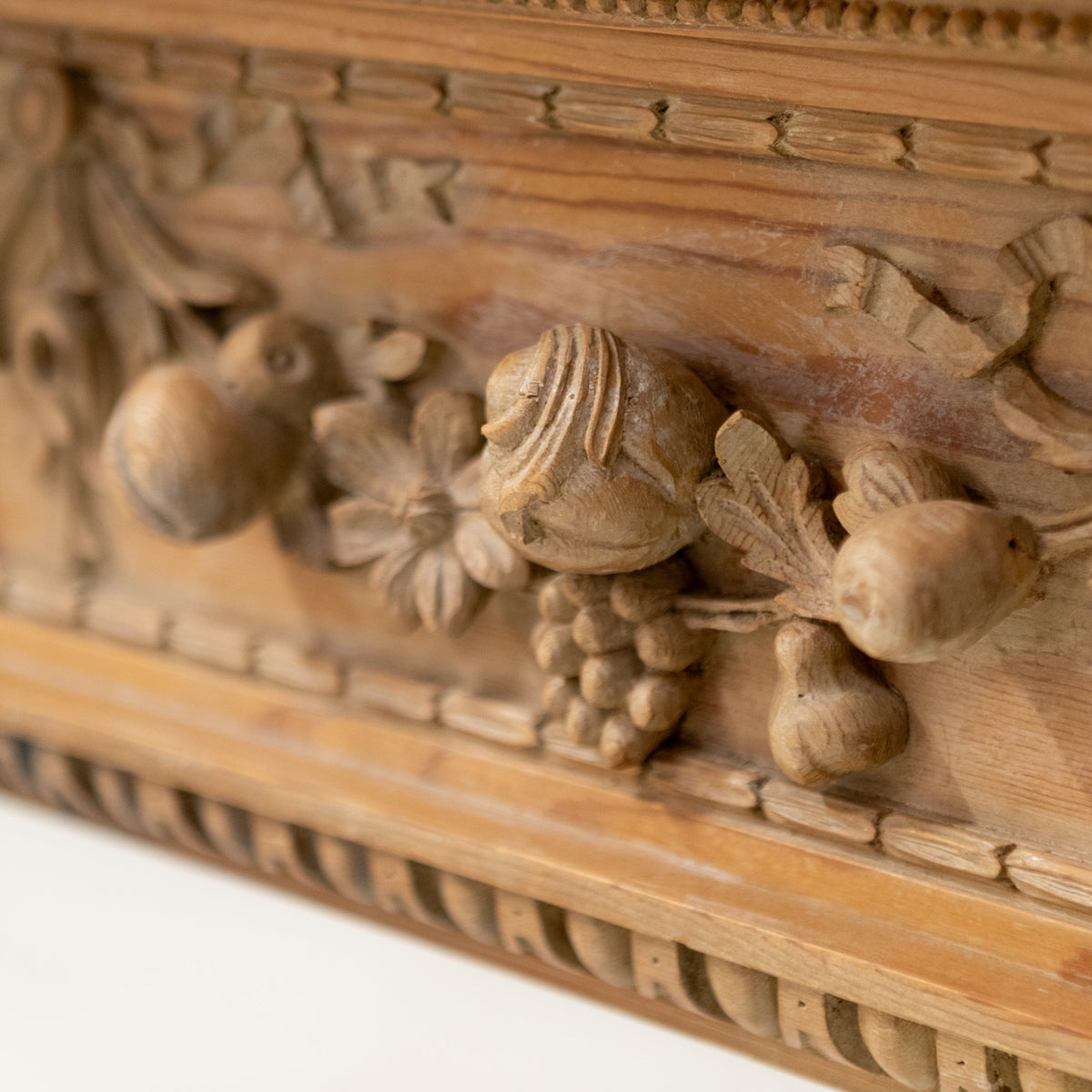 Antique Deeply Carved Wooden Fireplace Surround | The Architectural Forum