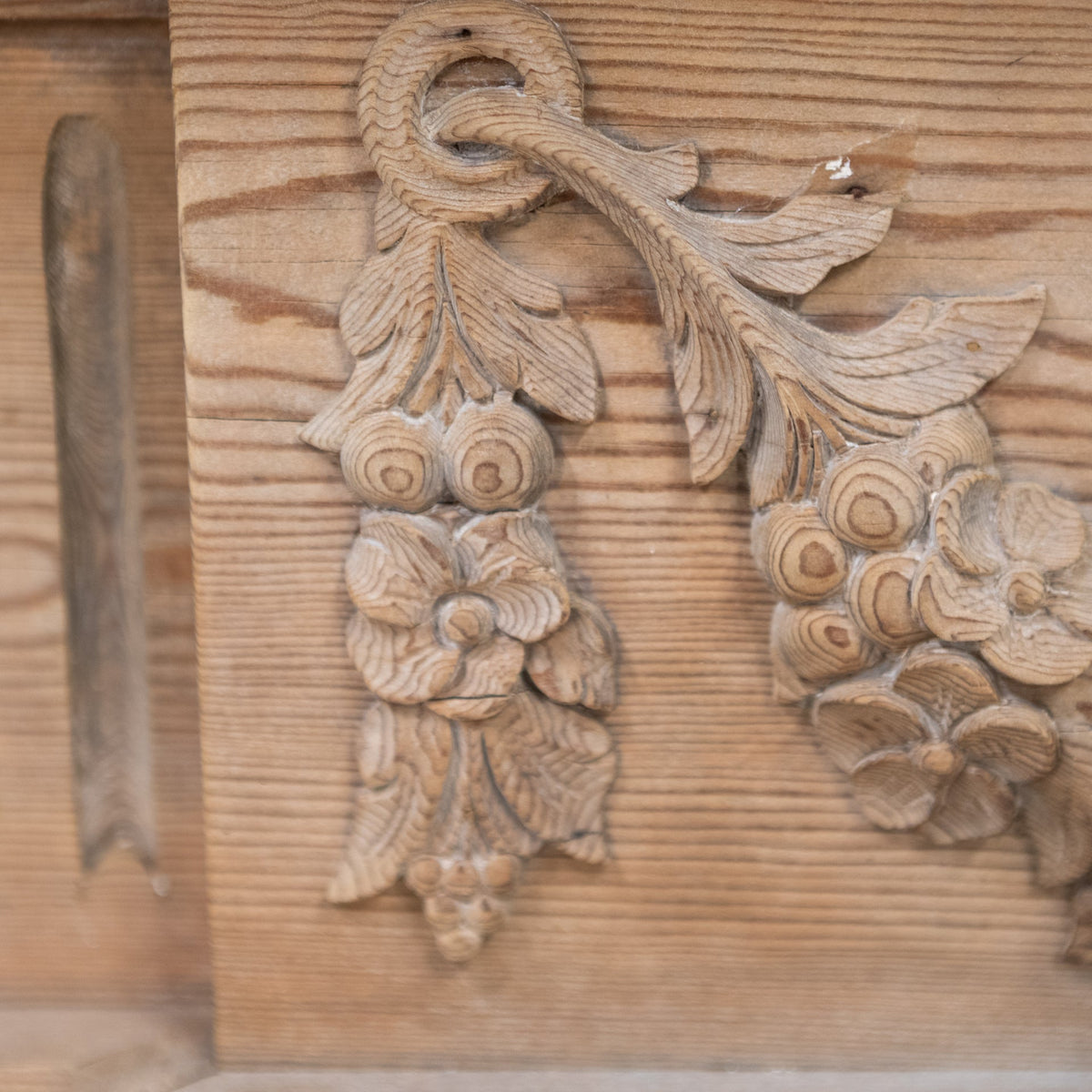 Reclaimed Richly Decorated Wooden Fireplace Surround | The Architectural Forum