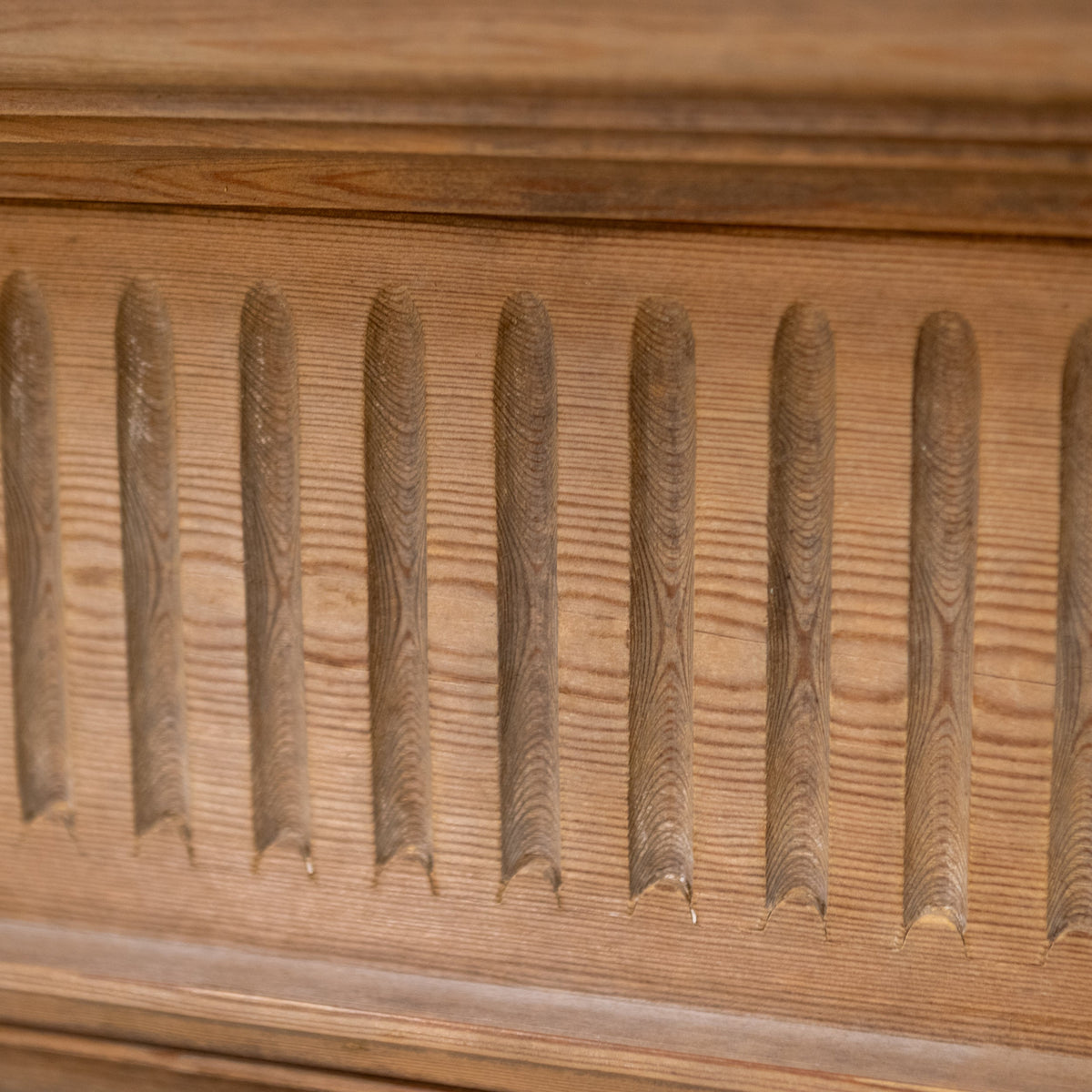 Reclaimed Richly Decorated Wooden Fireplace Surround