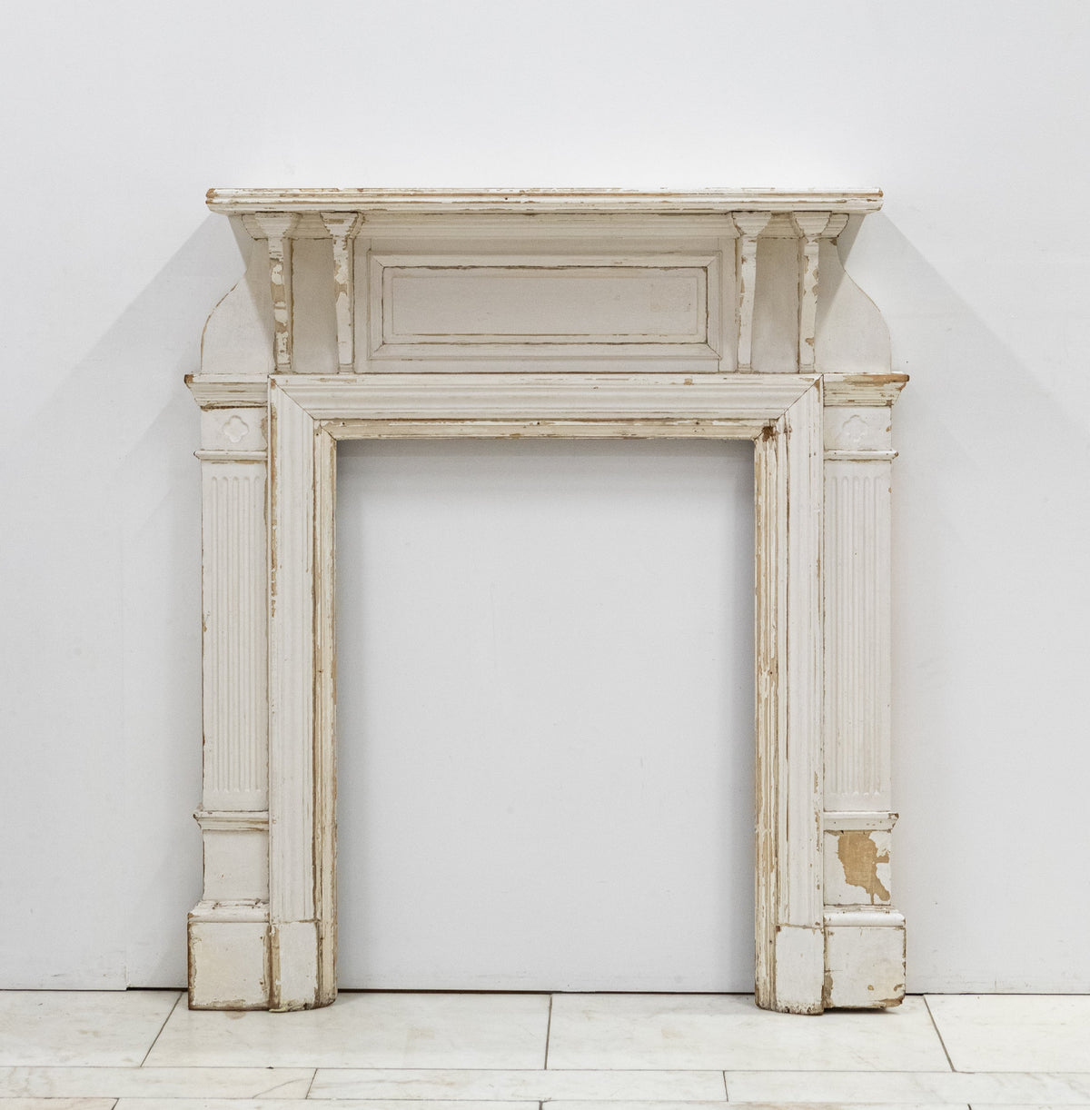 Antique Wooden Fireplace Surround