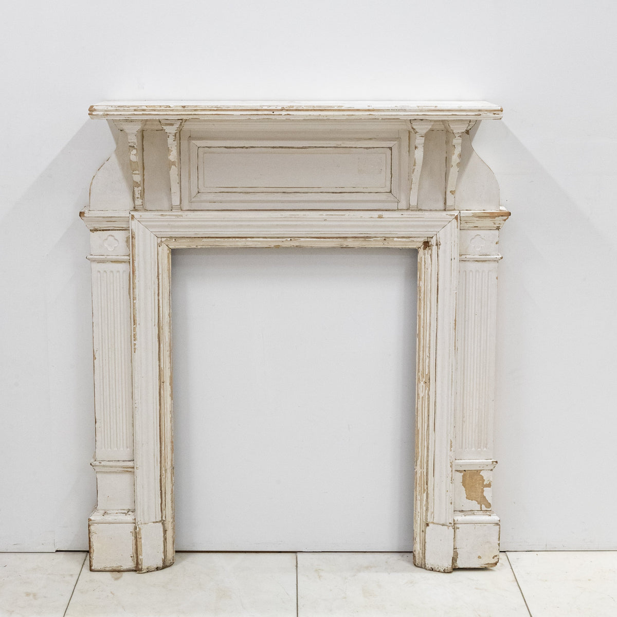 Antique Wooden Fireplace Surround