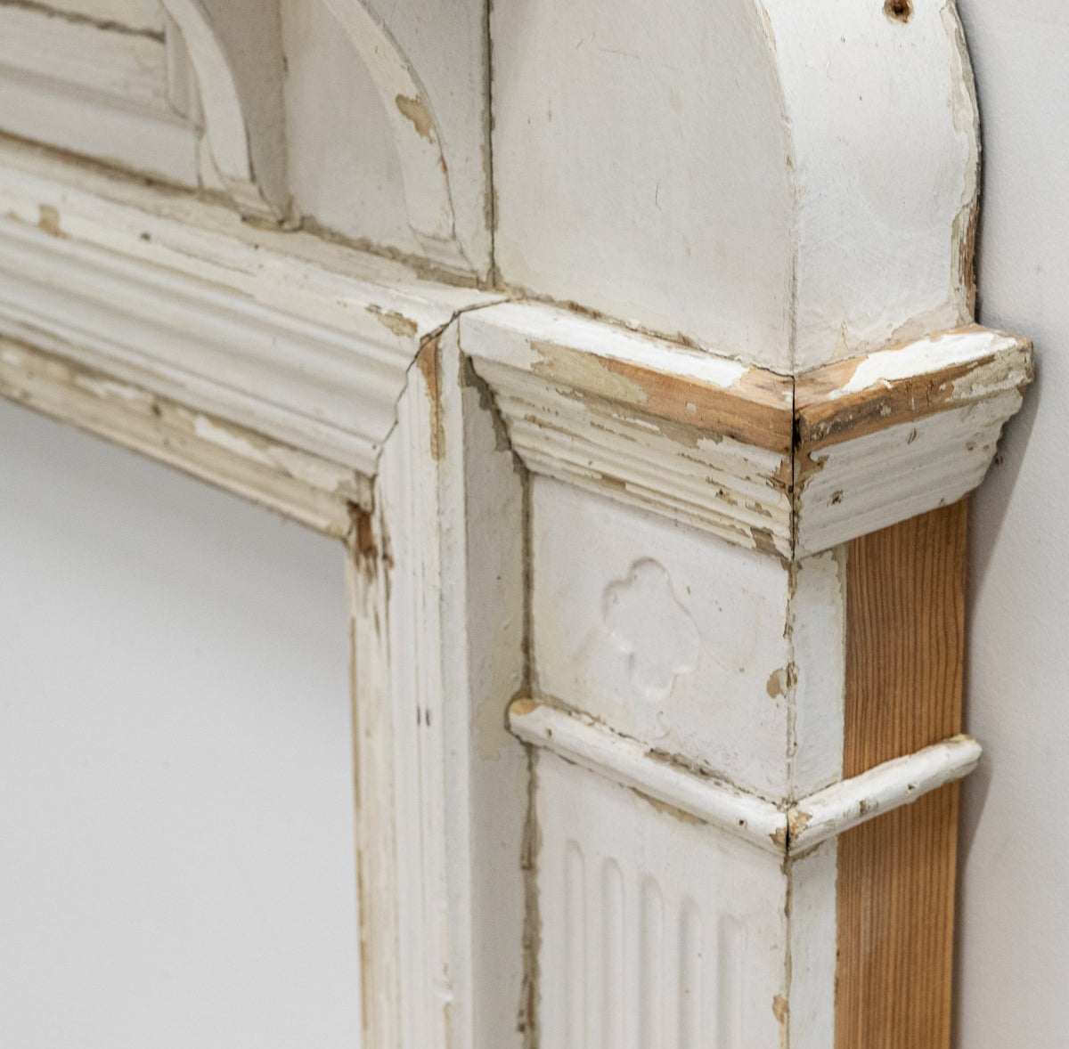 Antique Wooden Fireplace Surround
