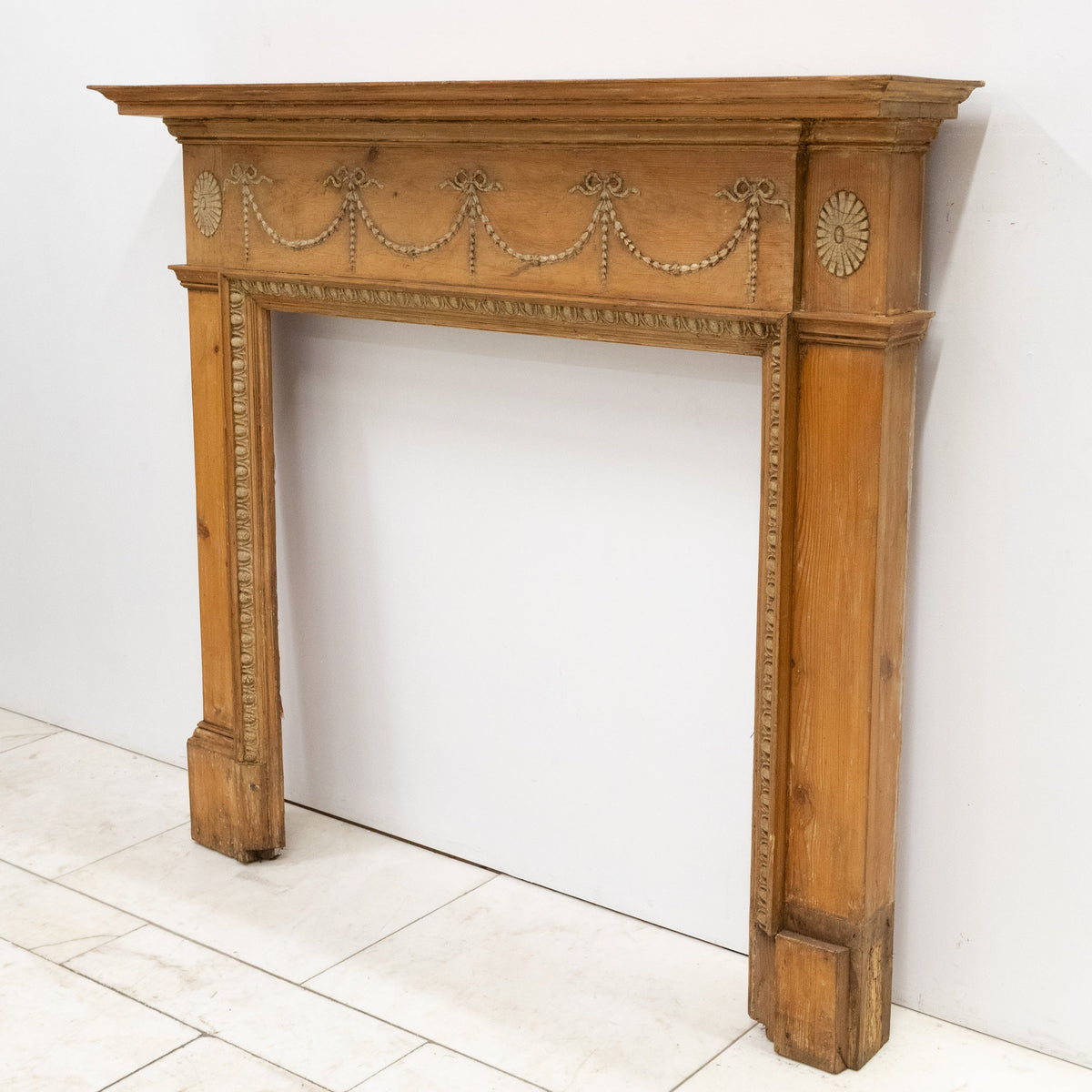 Antique Pine Fireplace Surround