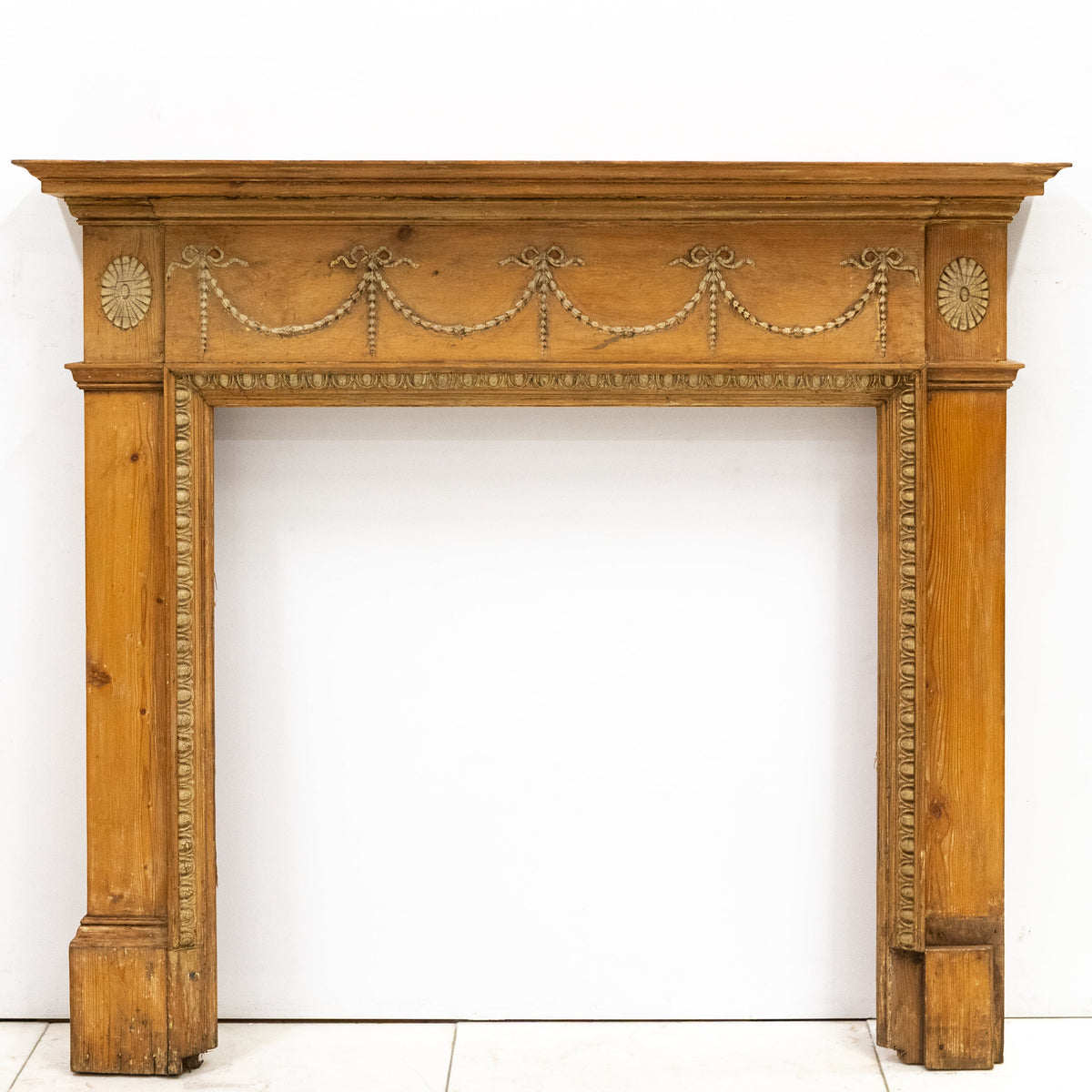 Antique Pine Fireplace Surround