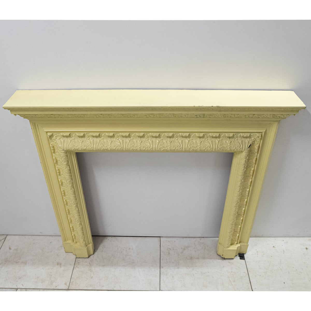 Antique Victorian Wooden Fireplace Surround