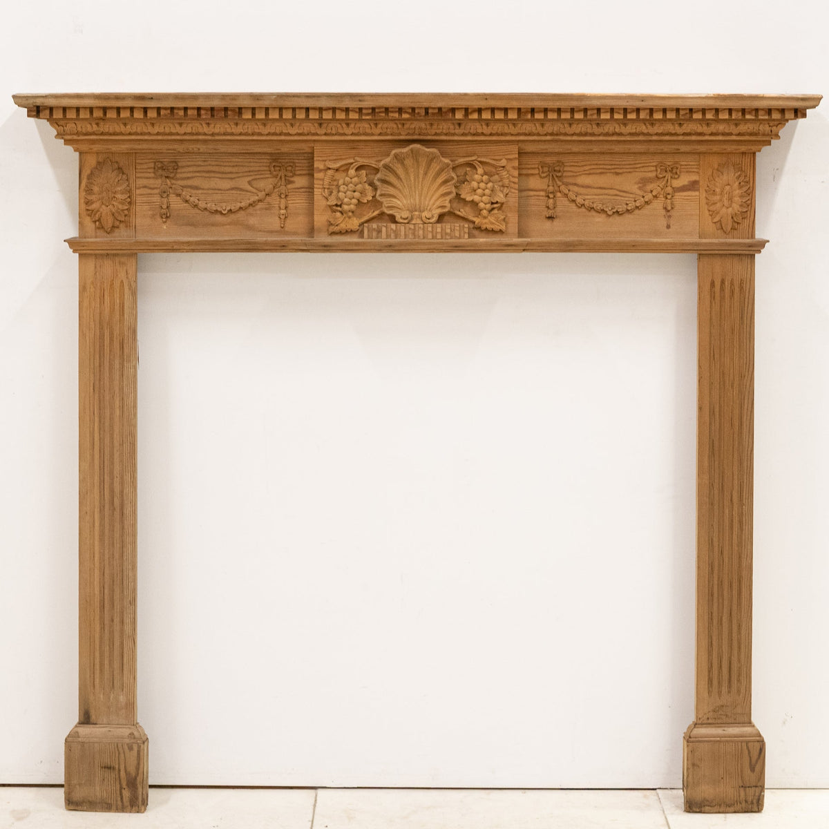 Antique Ornate Wooden Fireplace Surround | The Architectural Forum