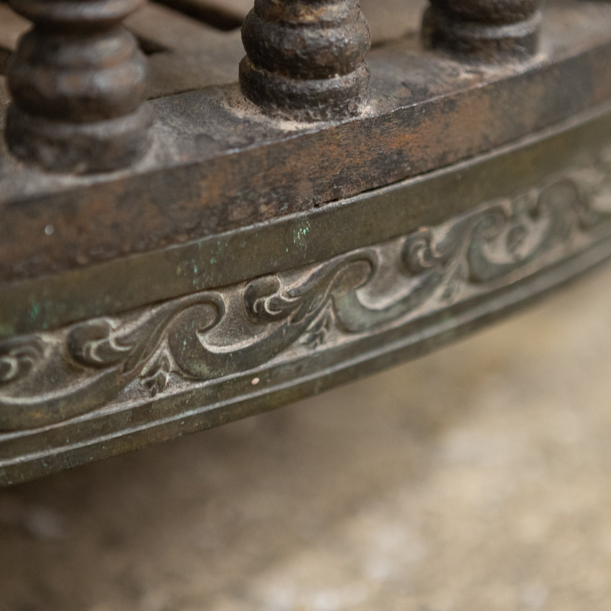 Antique Early 19th Century Wrought Iron Basket | The Architectural Forum