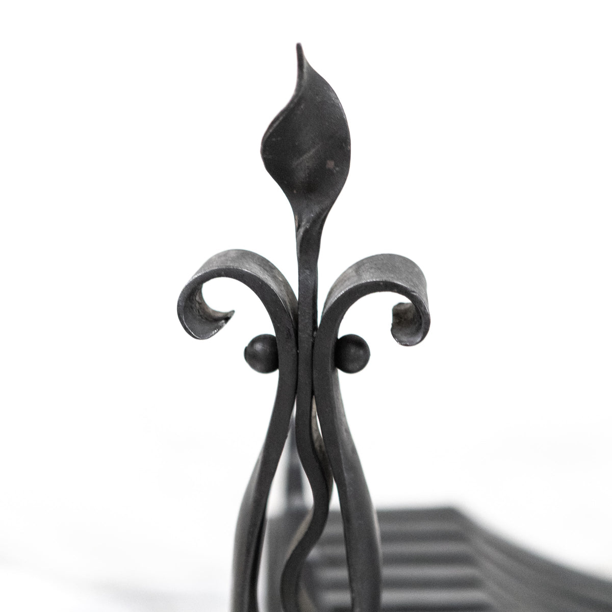 Ornate Antique Wrought Iron Firedogs | The Architectural Forum