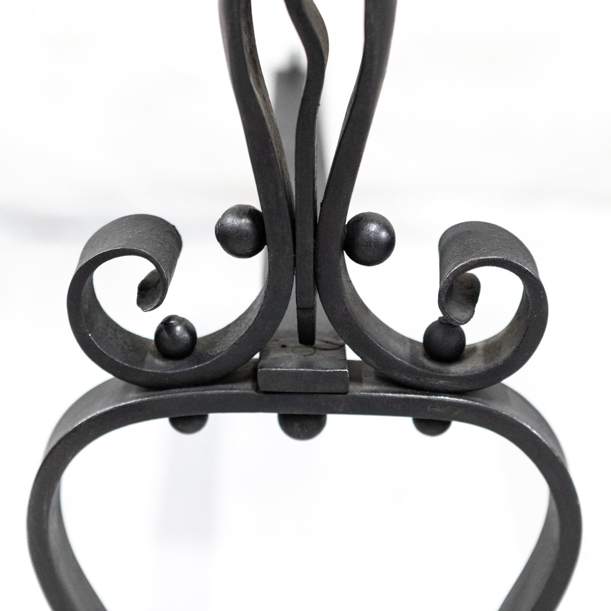 Ornate Antique Wrought Iron Firedogs | The Architectural Forum