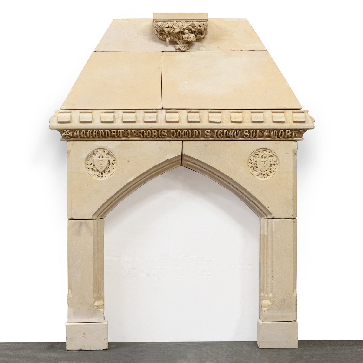 Antique 19th Century French Gothic Revival Stone Chimneypiece | The Architectural Forum