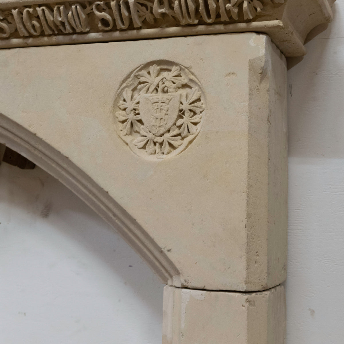 Antique 19th Century French Gothic Revival Stone Chimneypiece | The Architectural Forum