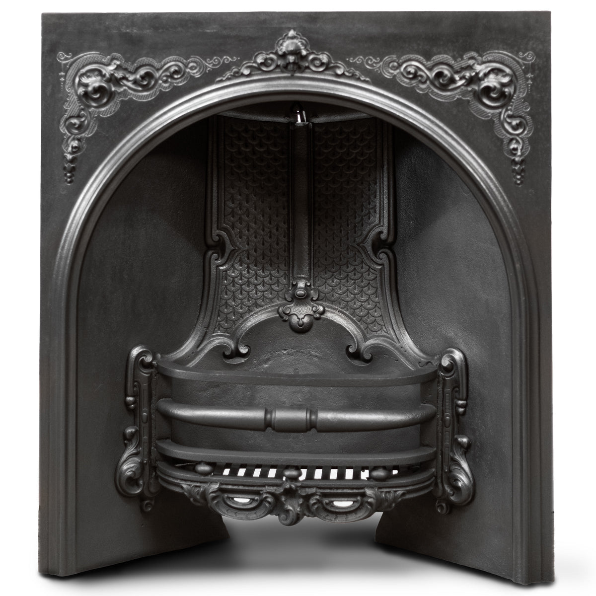 Antique Victorian Cast Iron Arched Fireplace Insert | The Architectural Forum