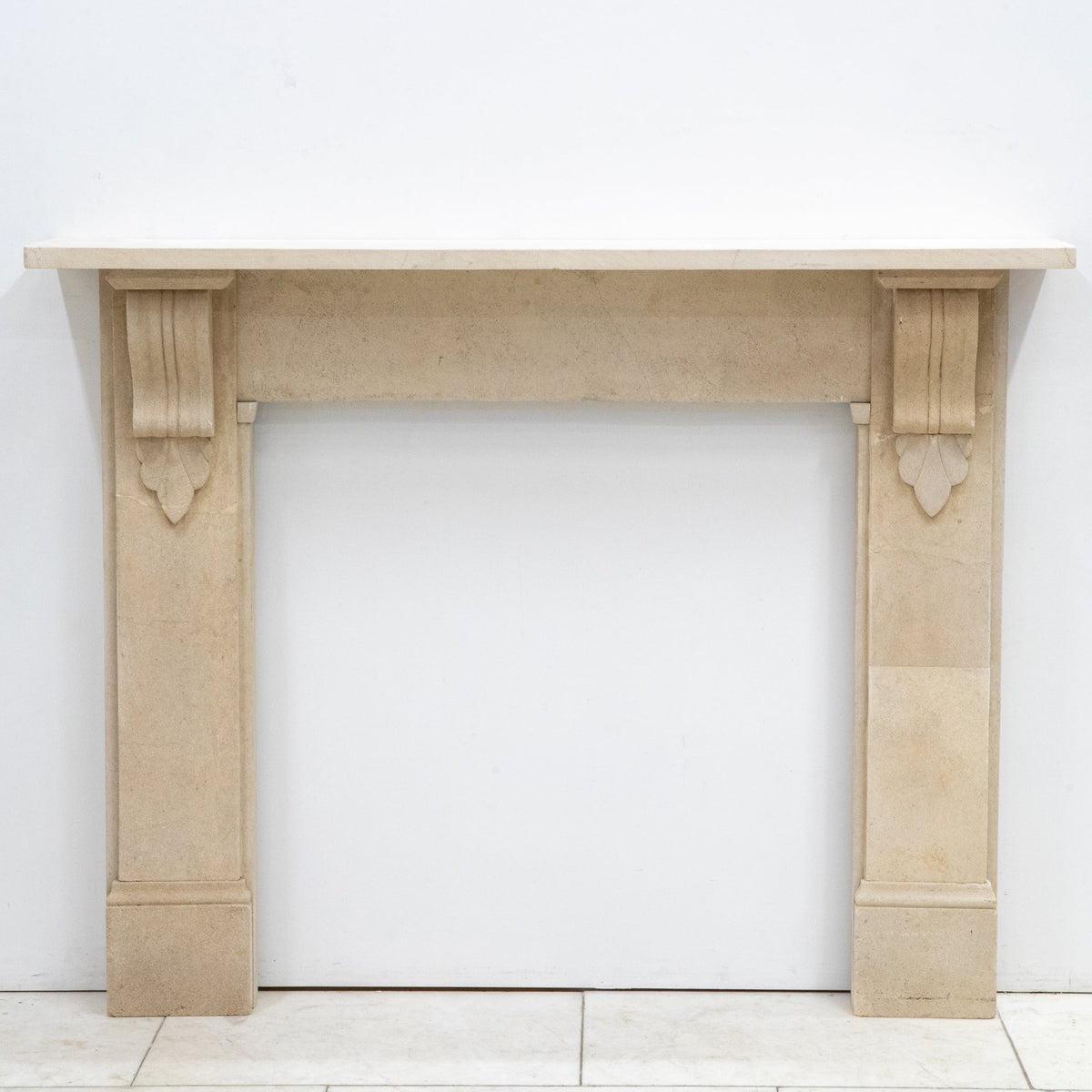 Antique Bath Stone Fireplace Surround With Corbels | The Architectural Forum