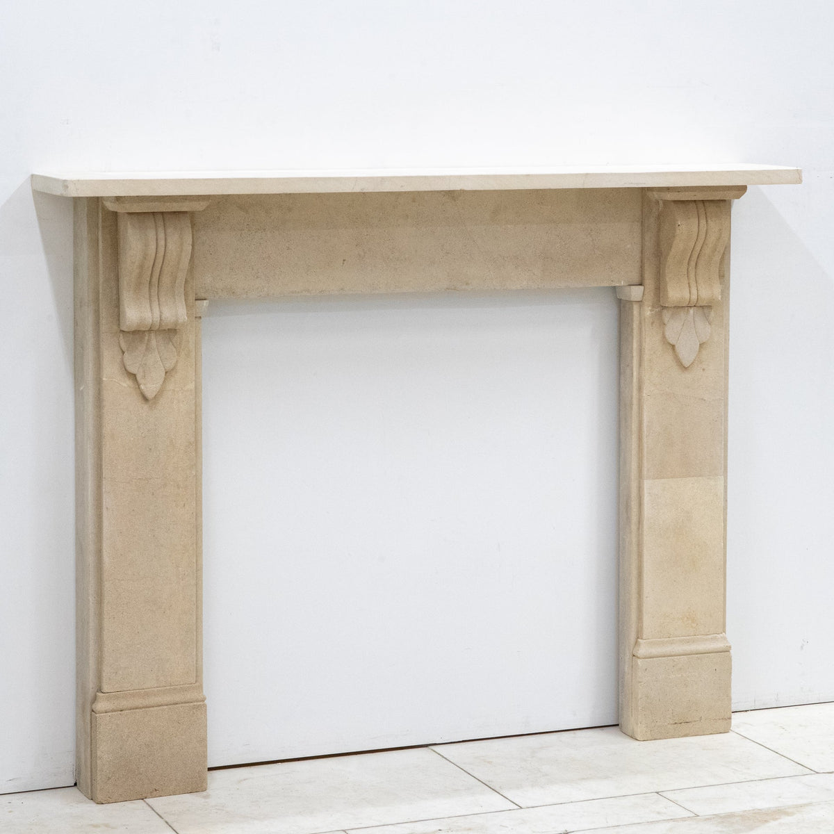 Antique Bath Stone Fireplace Surround With Corbels | The Architectural Forum