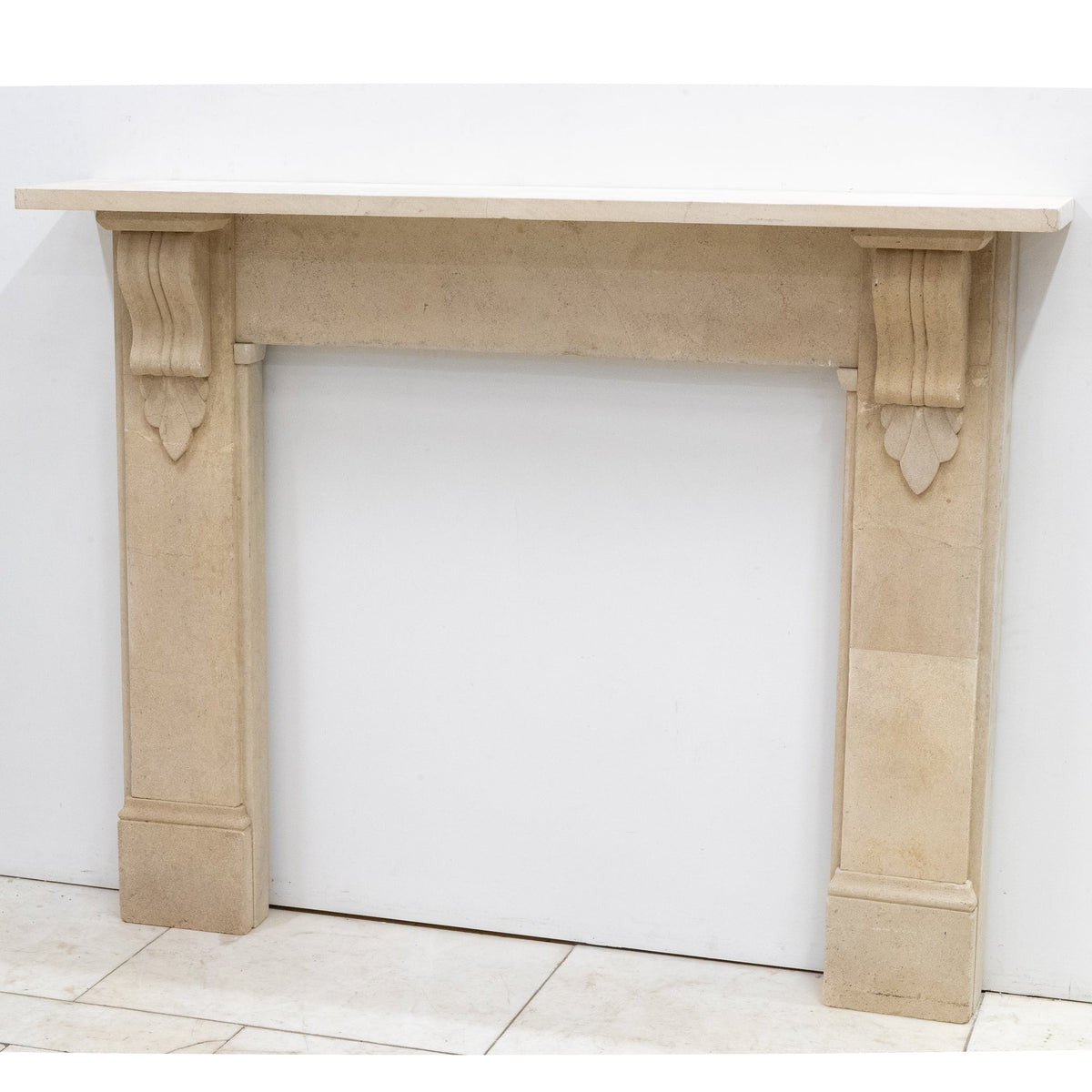 Antique Bath Stone Fireplace Surround With Corbels | The Architectural Forum