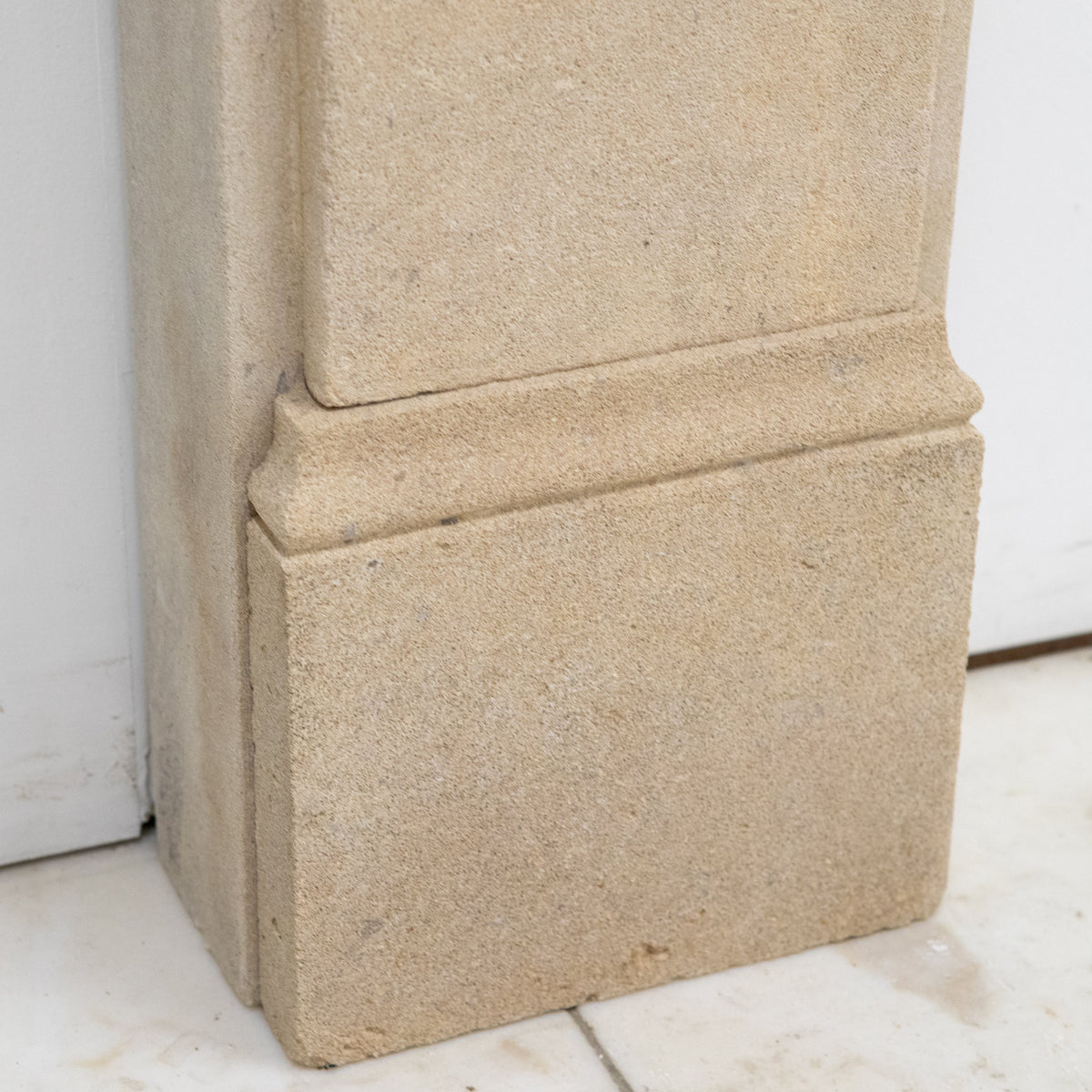 Antique Bath Stone Fireplace Surround With Corbels
